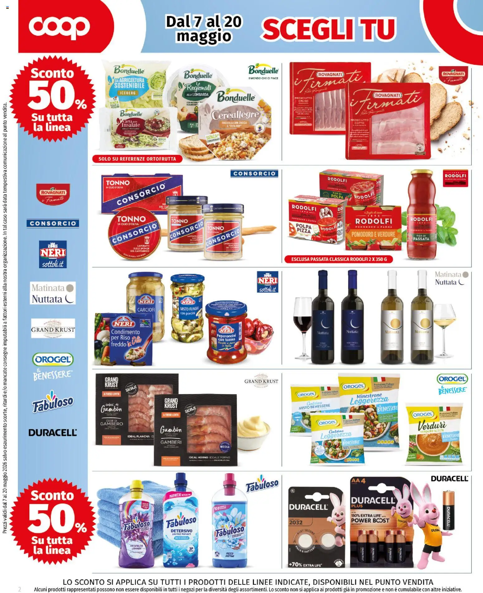 Volantino COOP del 07.05.2026 | Pagina: 2 | Prodotti: Prosciutto Crudo, Pomodoro, Carciofi, Zucca