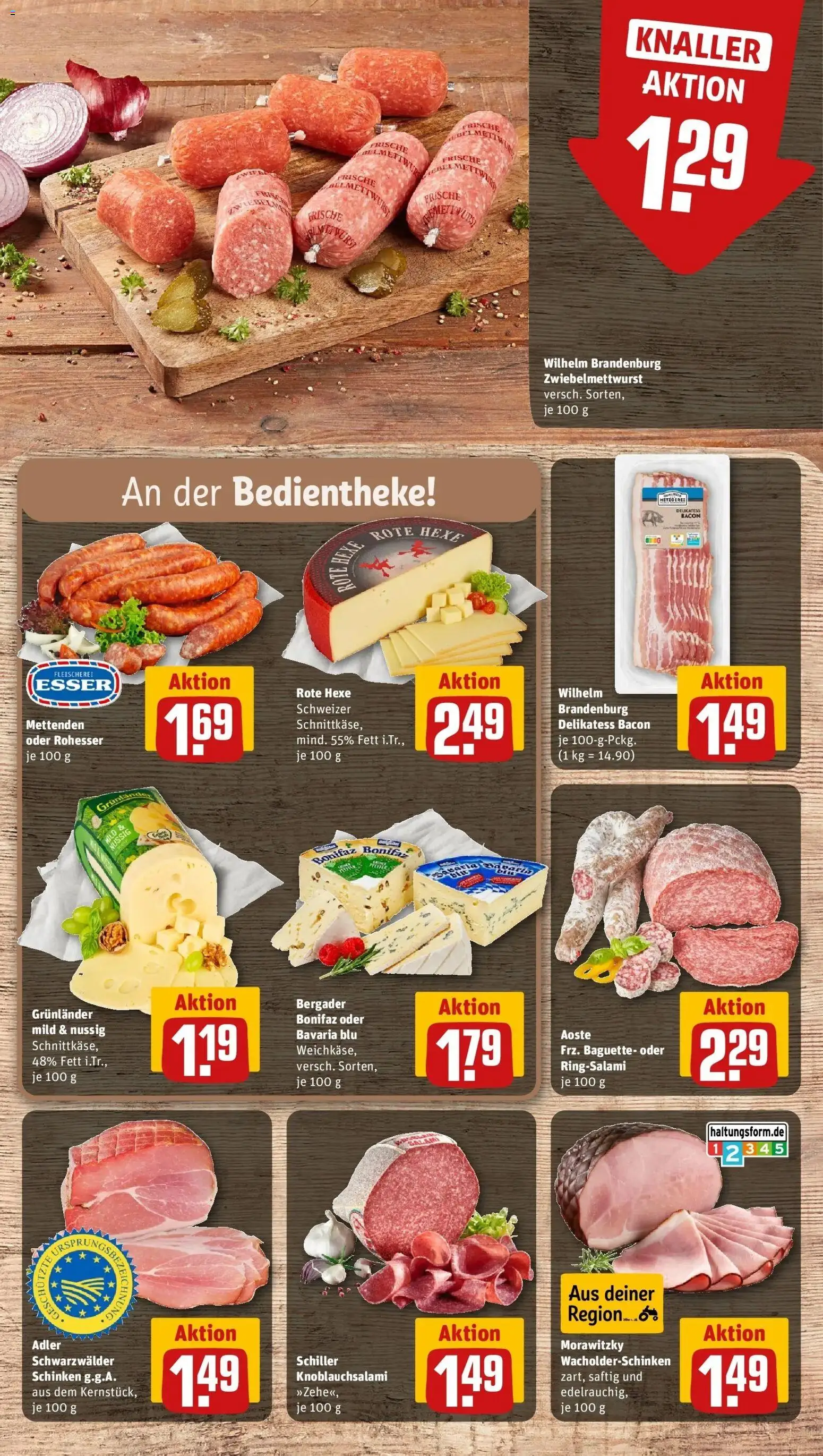 REWE Prospekt ab 24.08.2026 zum Blättern » Angebote | Seite: 10 | Produkte: Baguette, Grunlander, Schinken, Morawitzky