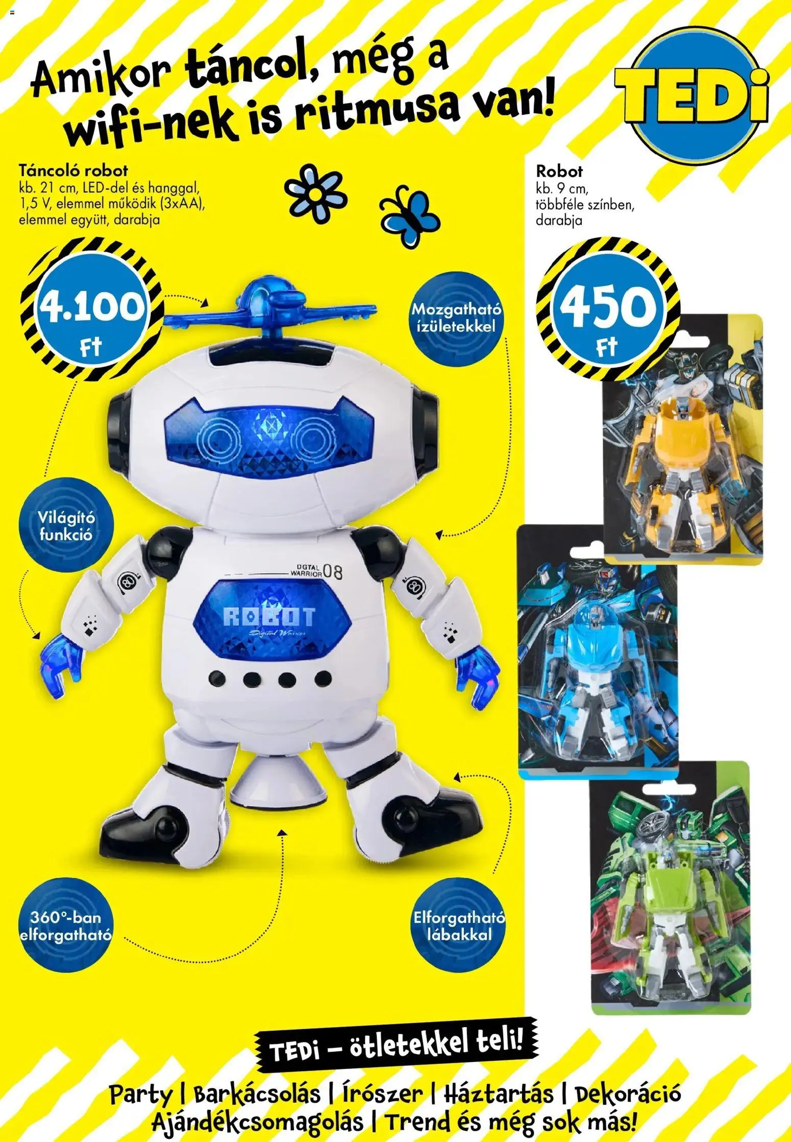 TEDi akciós ujság - amely érvényes a következő dátumtól: 06.03.2026 | Oldal: 15 | Termékek: Robot, Dekoráció