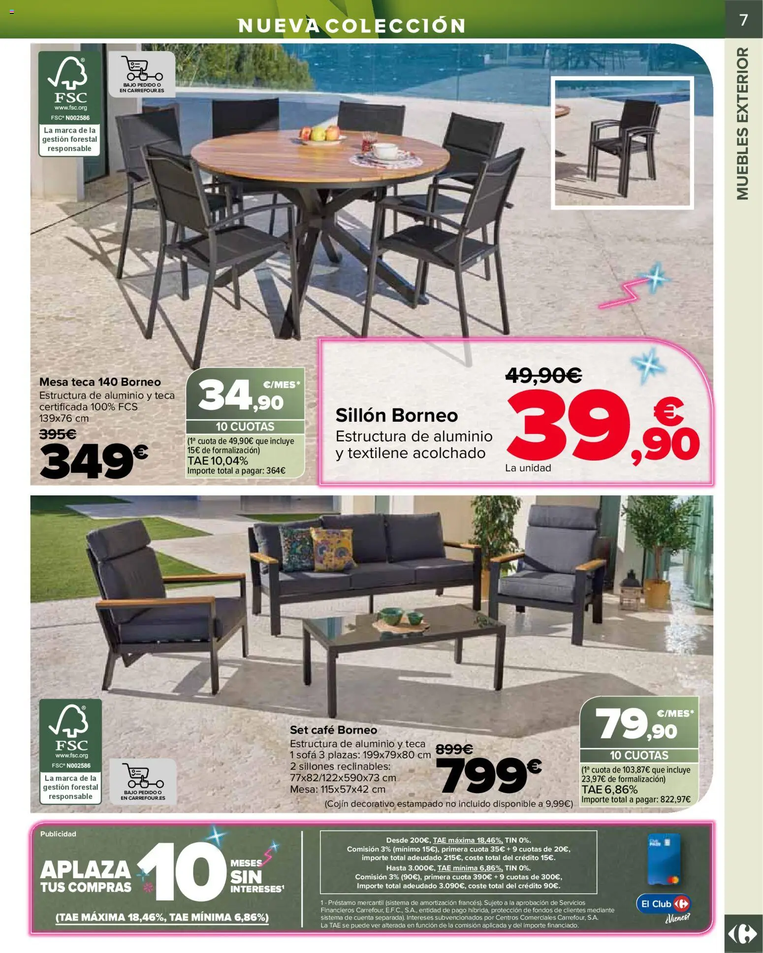 Carrefour Jardin │ válido desde el 14.04.2026 | Página: 7 | Productos: Café, Muebles, Cojín, Sofá