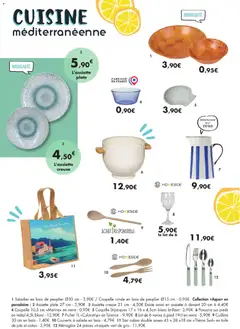 E.Leclerc - Prévisualisation de Passoire sur pieds en métal 4,5L blanc, Passoire sur pieds en métal 4,5L blanc valide à partir de 02/06/2026 | Page: 22 | Produits: Salade, Passoire, Coton, Porcelaine