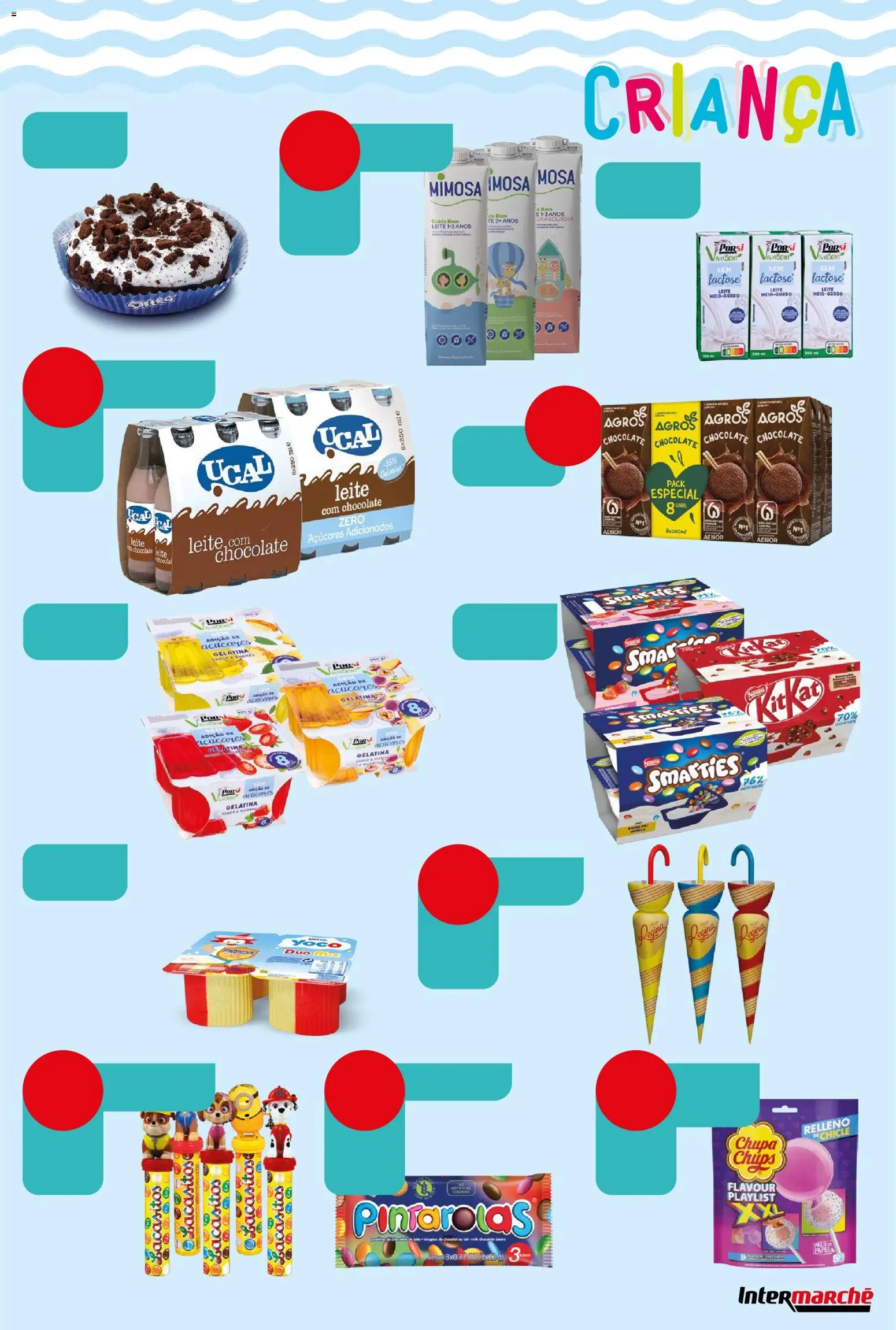 Intermarché Folheto Contact │ válido de 28.05.2026 | Página: 12 | Produtos: Gelatina, Leite, Chocolate
