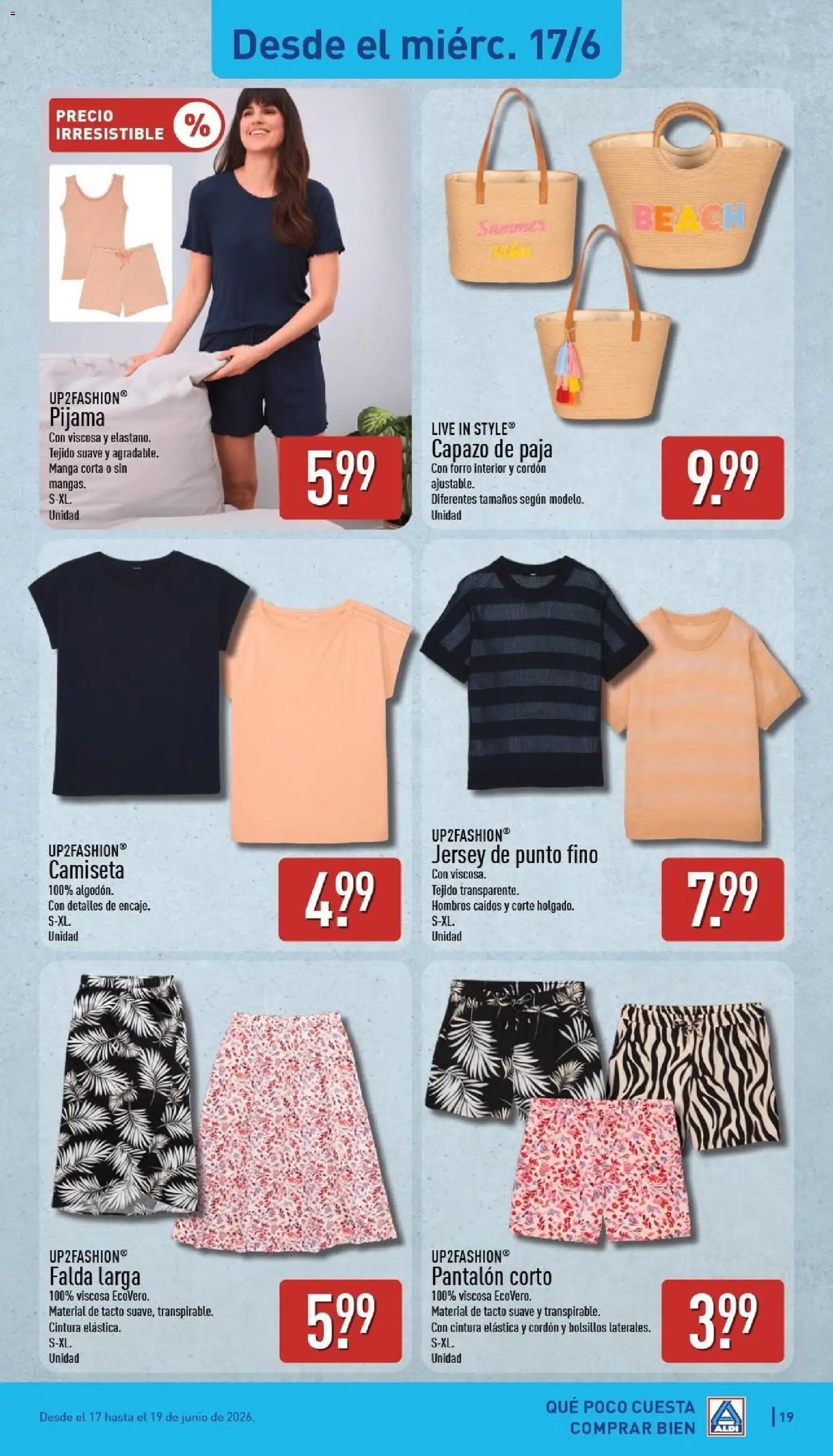 Aldi folleto Península │ válido desde el 15.06.2026 | Página: 19 | Productos: Pijama, Pantalón corto