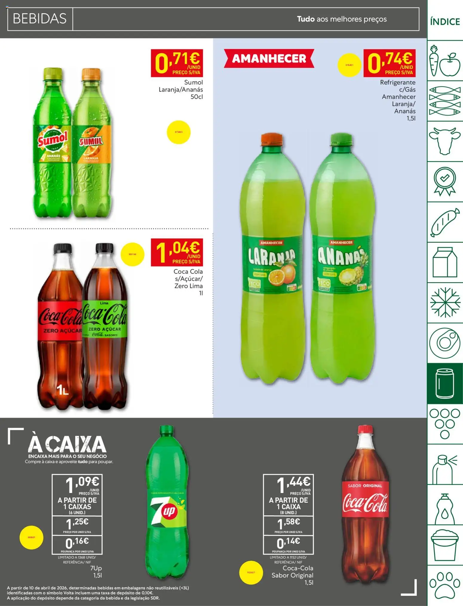Recheio Folheto Madeira │ válido de 19.05.2026 | Página: 35 | Produtos: Refrigerante, Caixa, Açúcar, Bebida