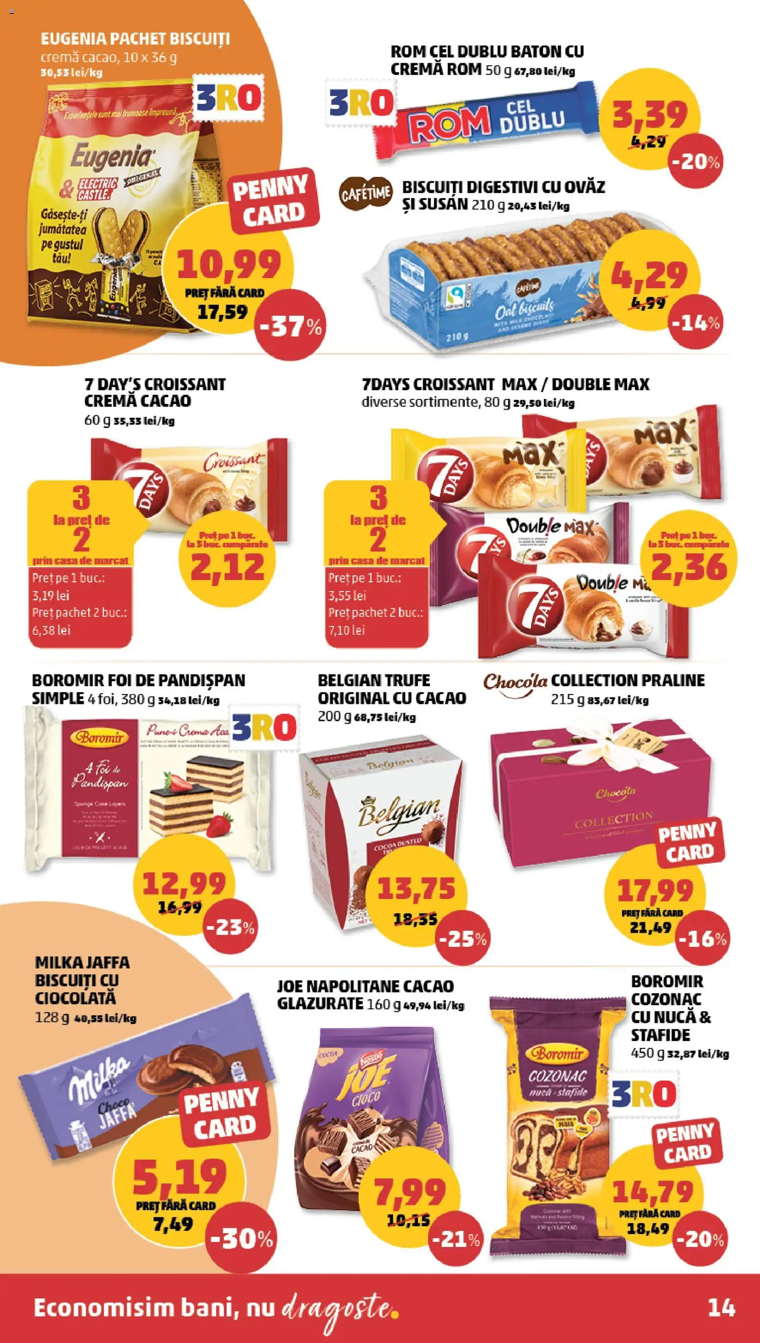 Noul catalog PENNY – valabil de la 24.06.2026 | Pagină: 14 | Produse: Ciocolată, Rom, Cacao, Biscuiți