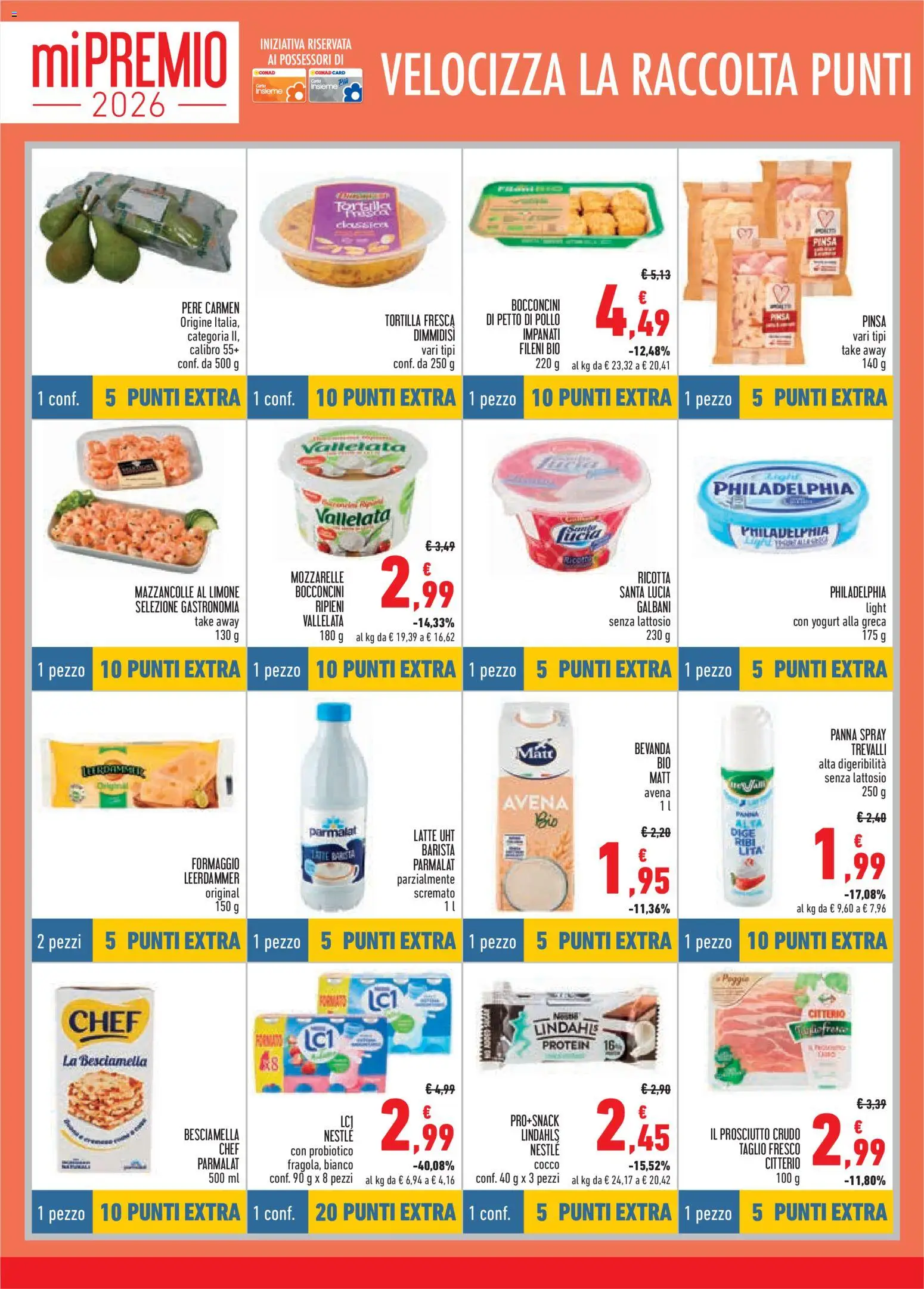 Volantino Conad del 16/07/2026 | Pagina: 8 | Prodotti: Panna, Mazzancolle, Limone, Cocco