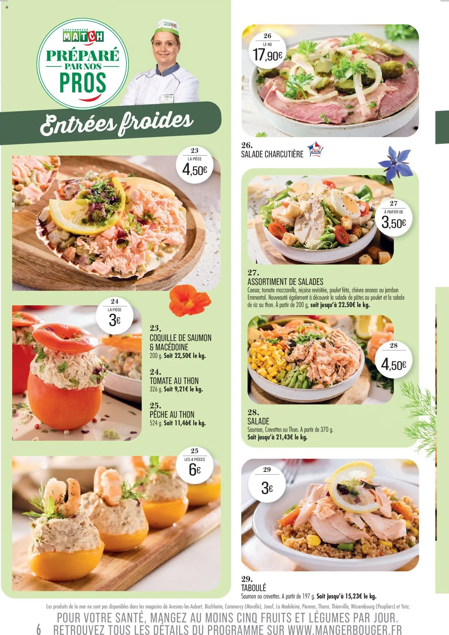 {H1} | Page: 6 | Produits: Pêche, Thon, Riz, Pâtes