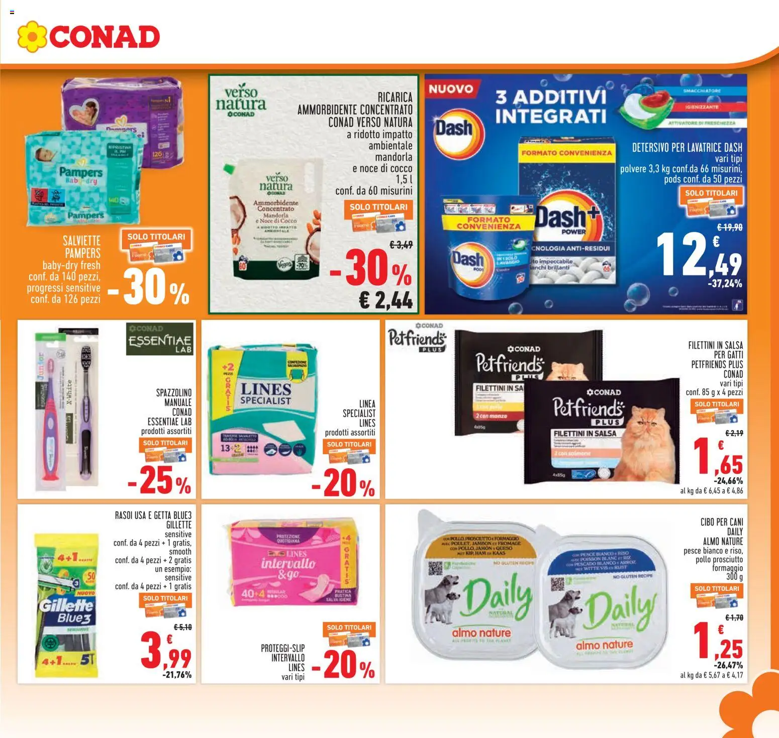 Volantino Conad del 27/08/2026 | Pagina: 23 | Prodotti: Noce di cocco, Smacchiatore, Manzo, Formaggio
