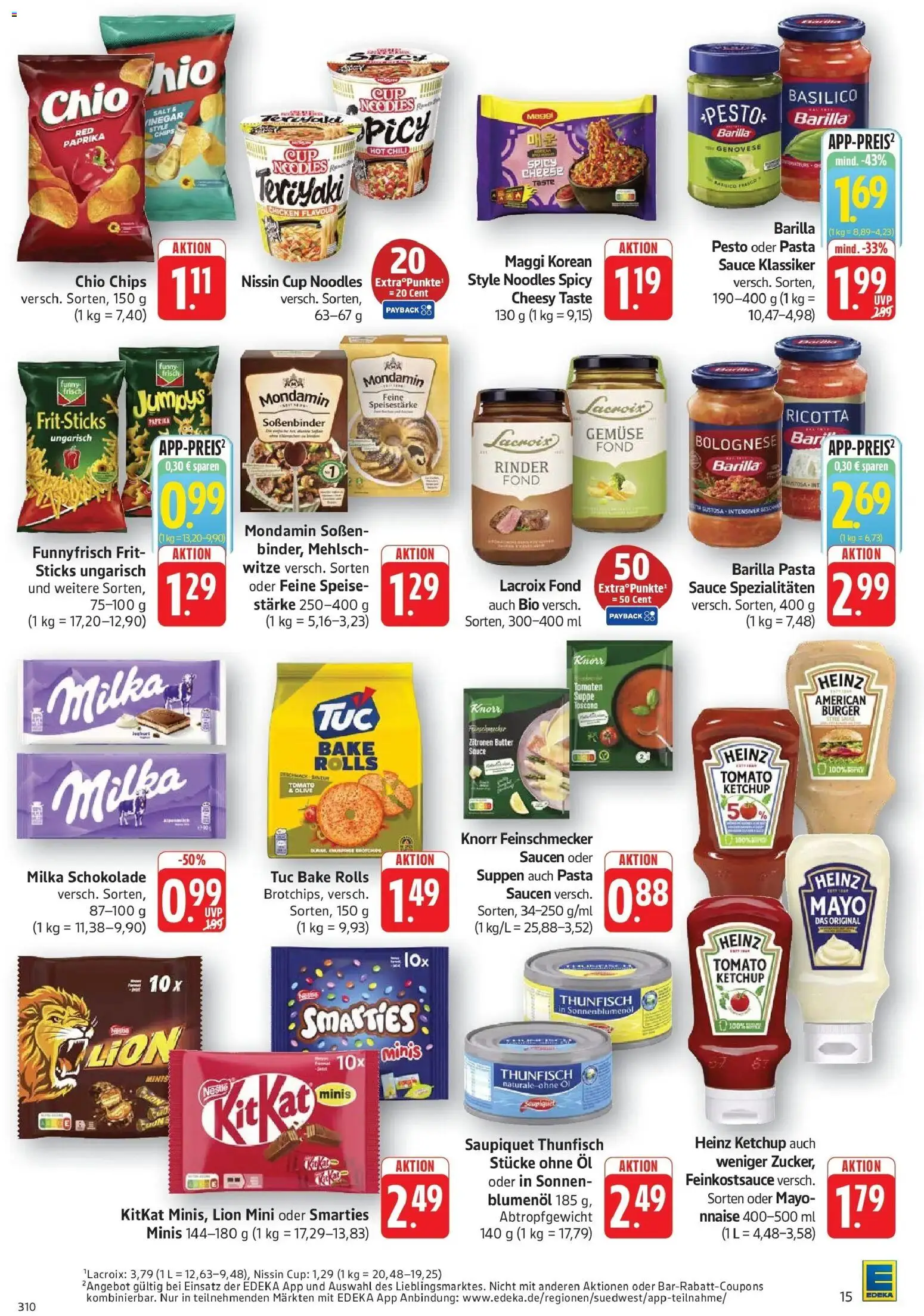 Edeka Prospekt Eislingen (ab 19.10.2026) » Angebote Online | Seite: 17 | Produkte: Barilla, Schokolade, Funny frisch, Gemüse