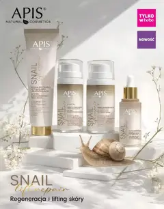 Pogląd oferty "APIS SNAIL lift repair KREM LIFTINGUJĄCO -WYGŁADZAJĄCY SPF 20, Lifting & Smoothing Cream with filtered snail mucin, fozopolisacharydoy mo marine exopolysacchai and tripeptyd palmitylu-5 palmitoyl tripeptide-s." - ważna od 01.05.2026 | Strona: 4