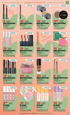 Pogląd oferty "Drogerie Natura gazetka" - ważna od 21.07.2026 | Strona: 9 | Produkty: Pomadka, Róż, Tusz do rzęs, Błyszczyk