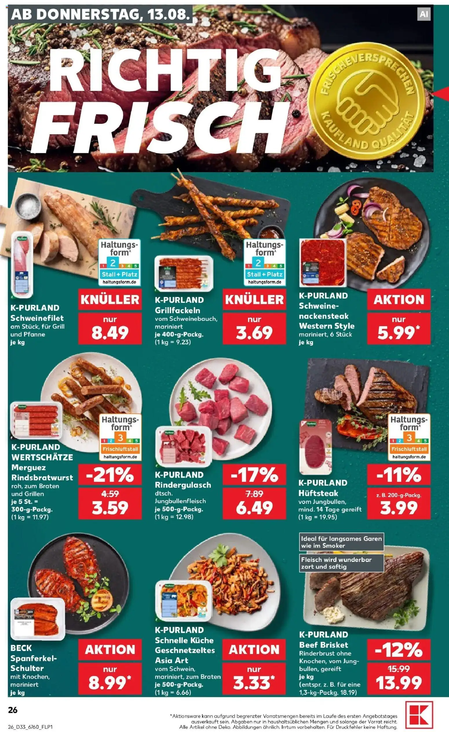 Prospekt Kaufland ab 10.08.2026 » Angebote Online zum Blättern | Seite: 35 | Produkte: Grill, Küche, Schweinefilet, Fleisch