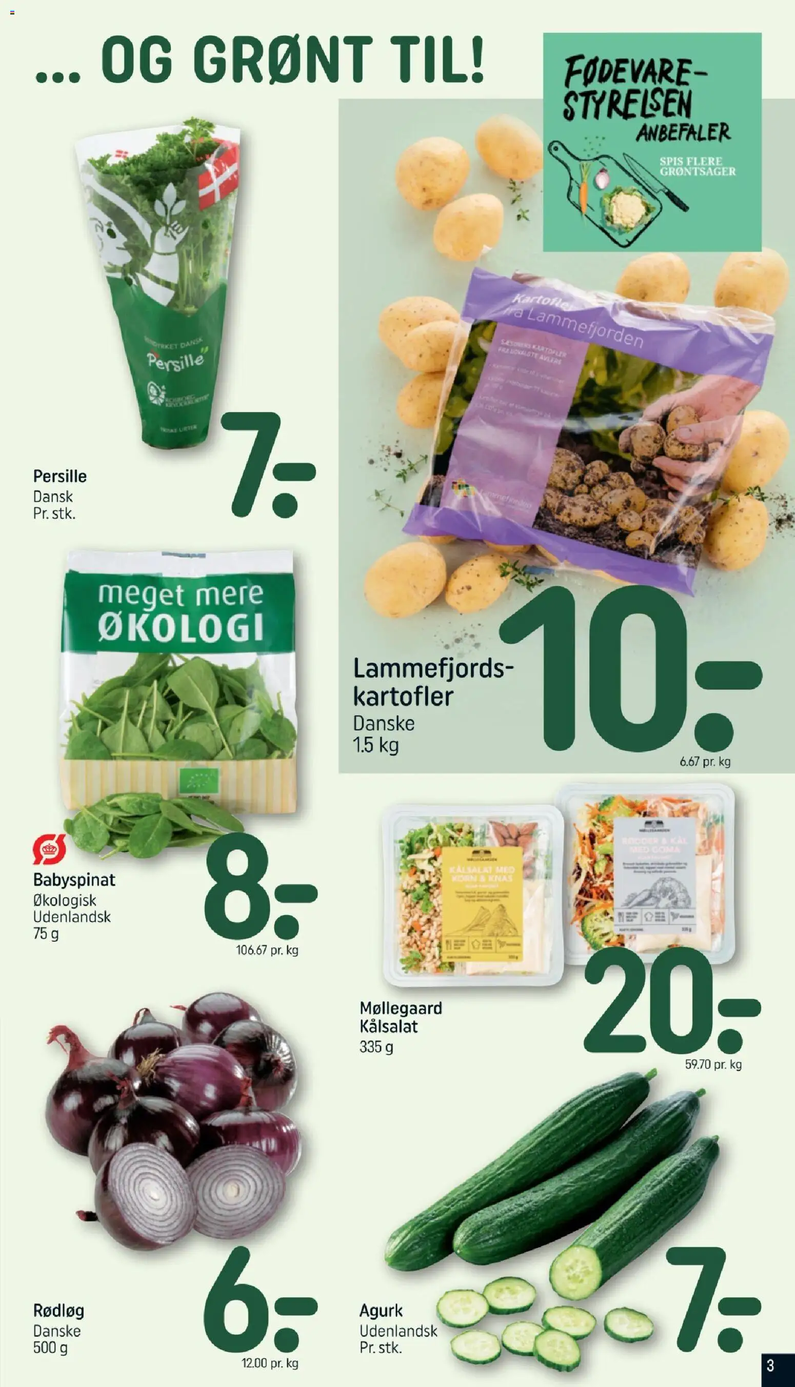 Rema 1000 tilbudsavis – gyldig fra 25/10/2026 | Side: 3 | Produkter: Korn, Rødløg, Kartofler, Persille