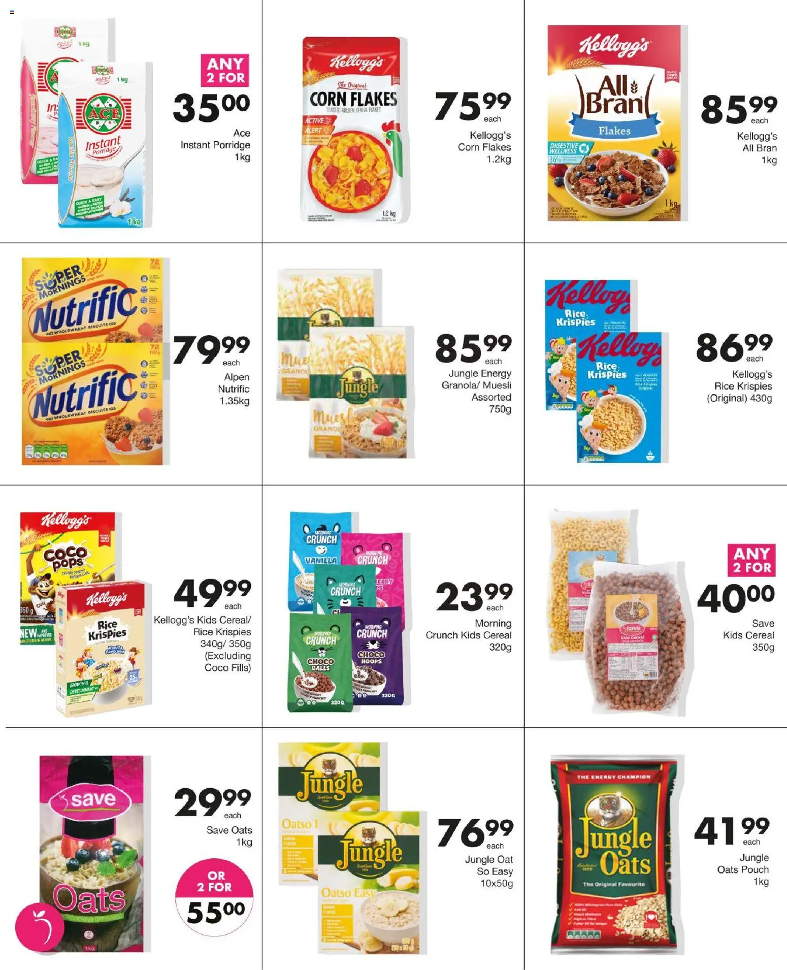 New Save catalogue – valid from 29/10/2026 | Page: 36 | Products: Porridge, Biscuits, Rice, Flakes