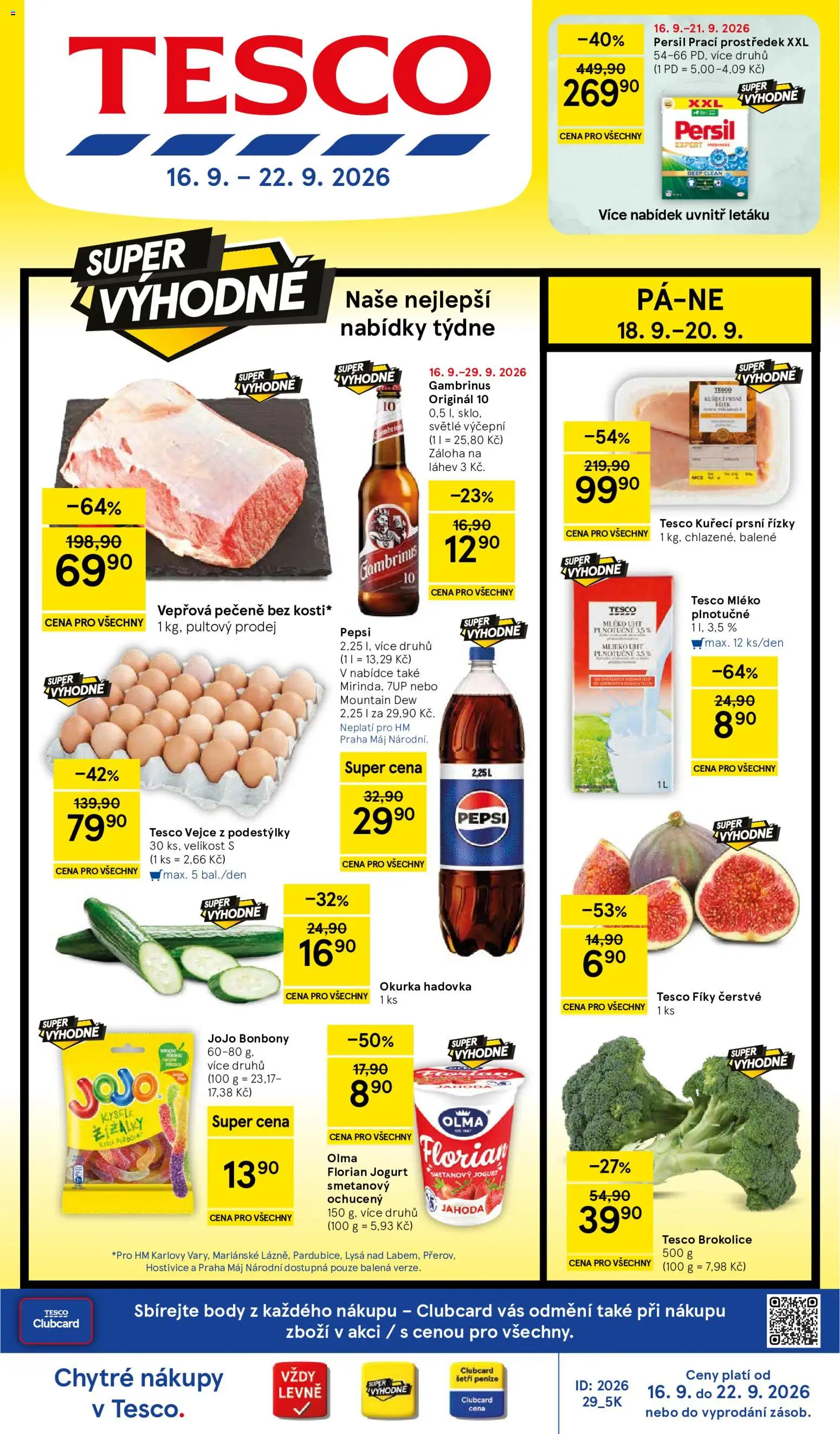 Tesco leták - Hypermarket od 16.09.2026 | Strana: 1