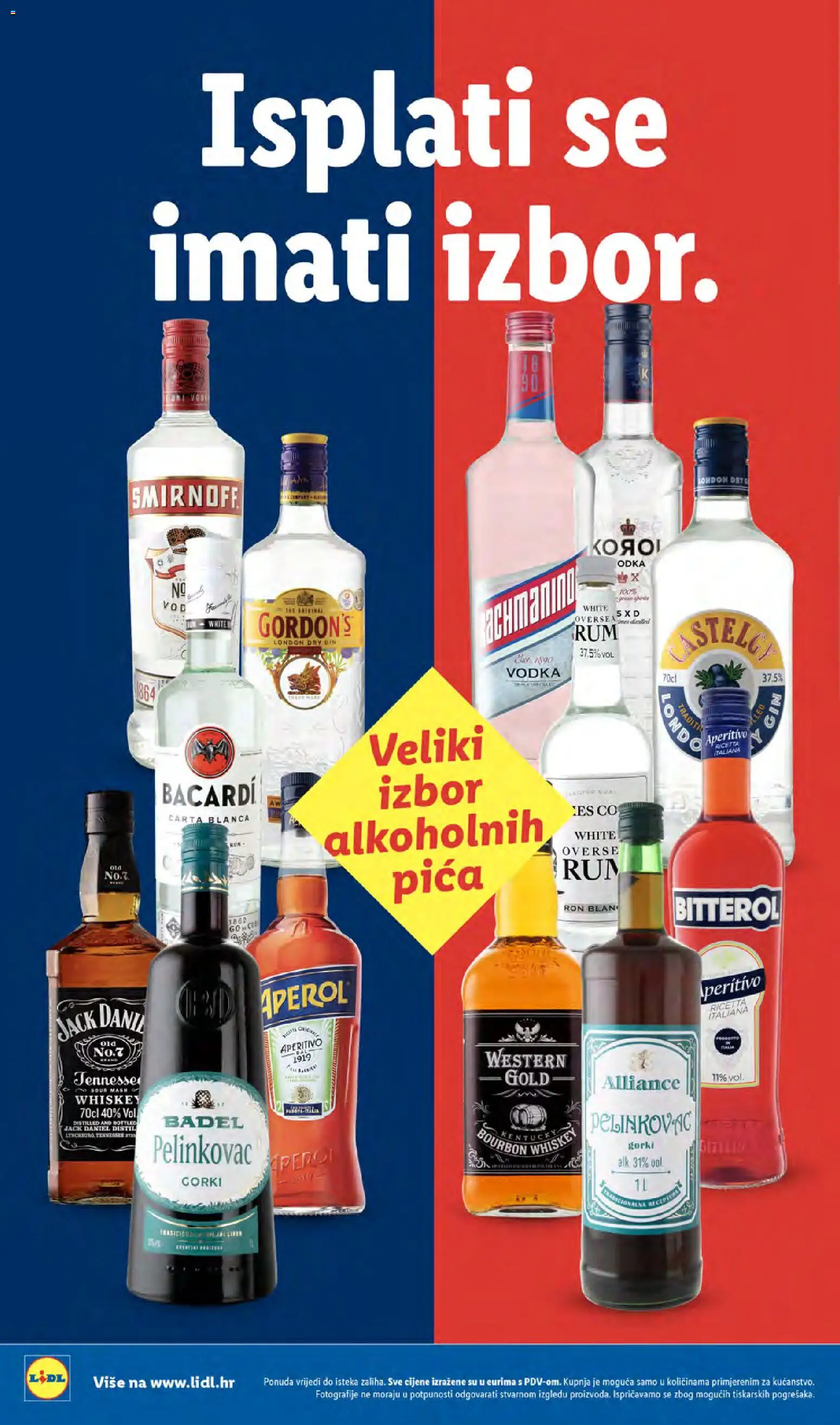 Lidl katalog | vrijedi od 24.08.2026 | Stranica: 14 | Proizvodi: Pelinkovac, Pica, Gin, Badel
