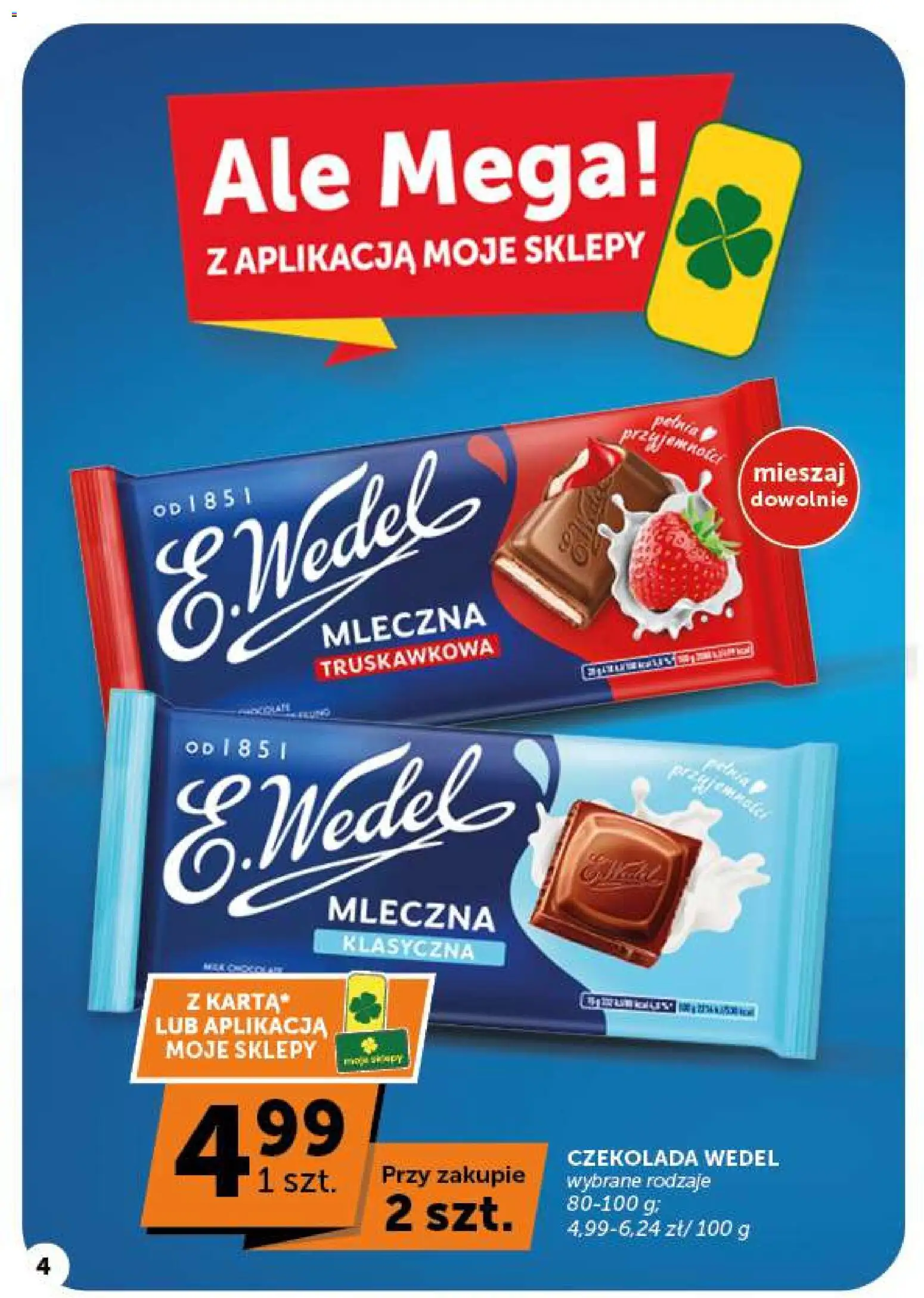 ABC gazetka - Minimarket od 22.10.2026 | Strona: 4 | Produkty: Czekolada, Czekolada wedel