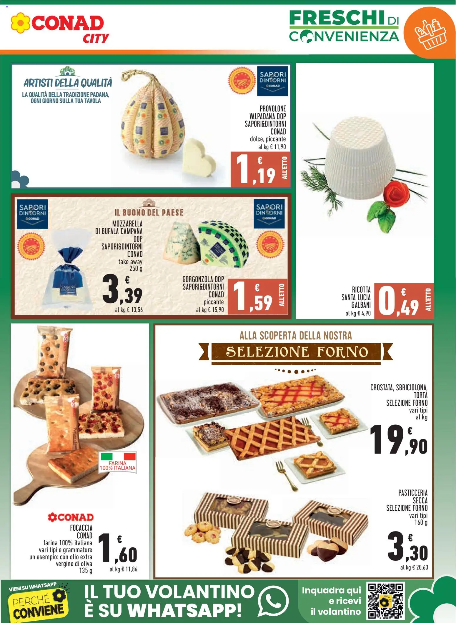 Volantino Conad del 21/10/2026 | Pagina: 5 | Prodotti: Olio, Torta, Ricotta, Gorgonzola
