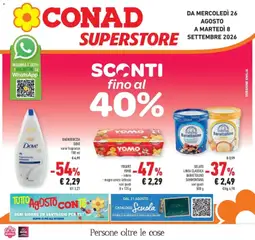 Anteprima del volantino Conad volantino Superstore Emilia valido a partire dal 26/08/2026