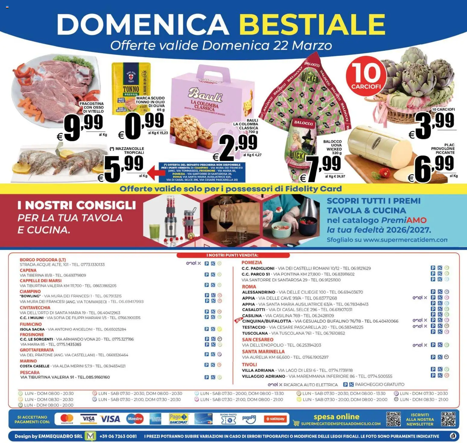 Volantino DEM del 17.03.2026 | Pagina: 24 | Prodotti: Provolone, Mazzancolle, Vitello, Tonno