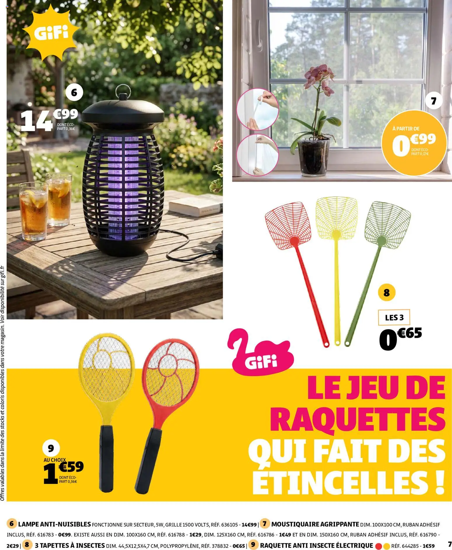 {H1} | Page: 7 | Produits: Moustiquaire, Lampe