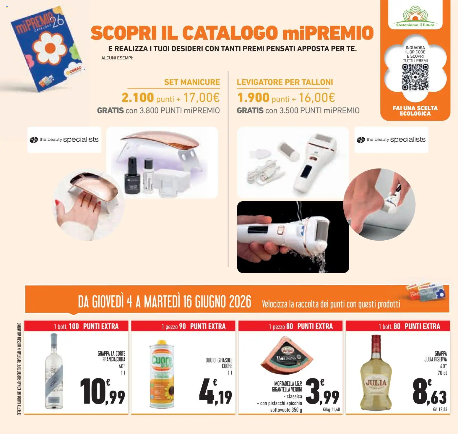 Volantino Conad del 04.06.2026 | Pagina: 46 | Prodotti: Olio, The, Olio di girasole, Grappa