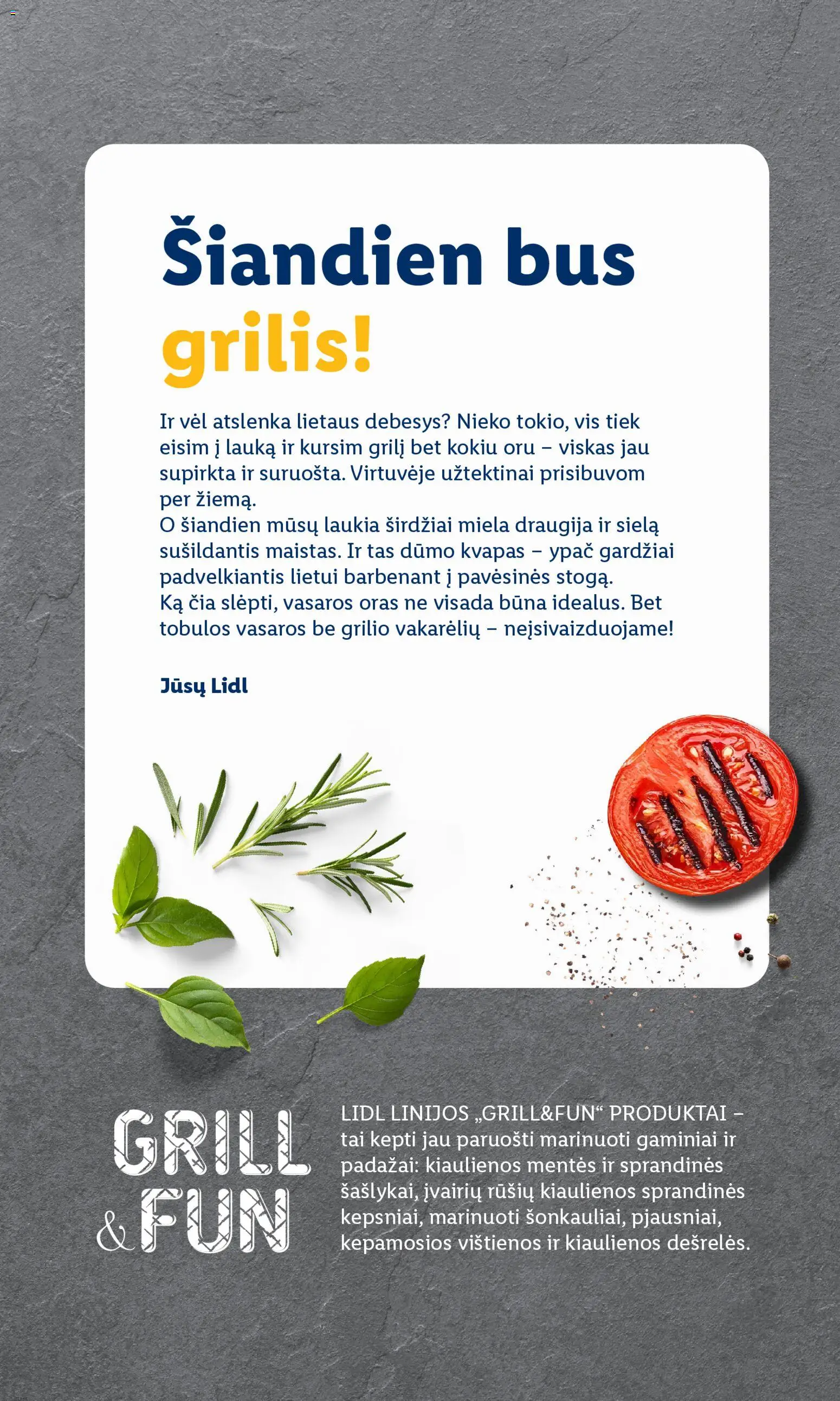 LIDL akcijos nuo 06.04.2026 | Puslapis: 2 | Prekių: Kvapas, Vištienos, Kiaulienos, Grilis