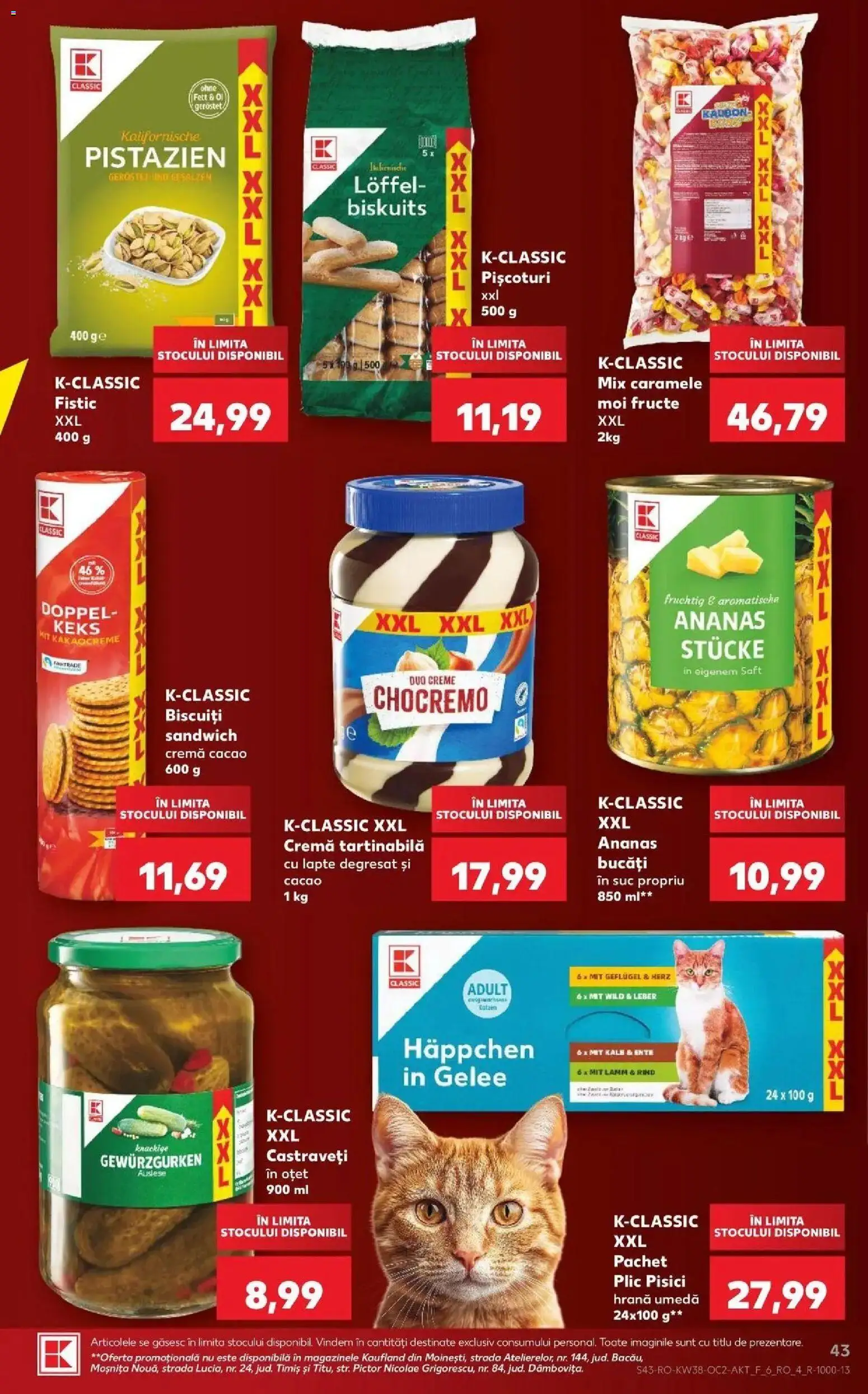 Kaufland Deva 16.09.2026 - Revista si Oferta | Pagină: 43 | Produse: Oțet, Ananas, Castraveți, Caramele
