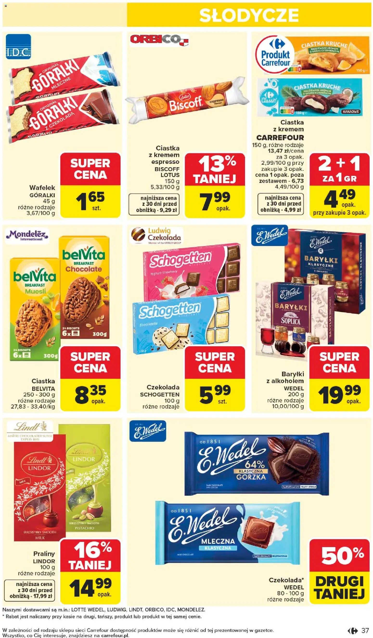 Carrefour gazetka od 04.05.2026 | Strona: 39 | Produkty: Słodycze, Belvita, Praliny, Ciastka