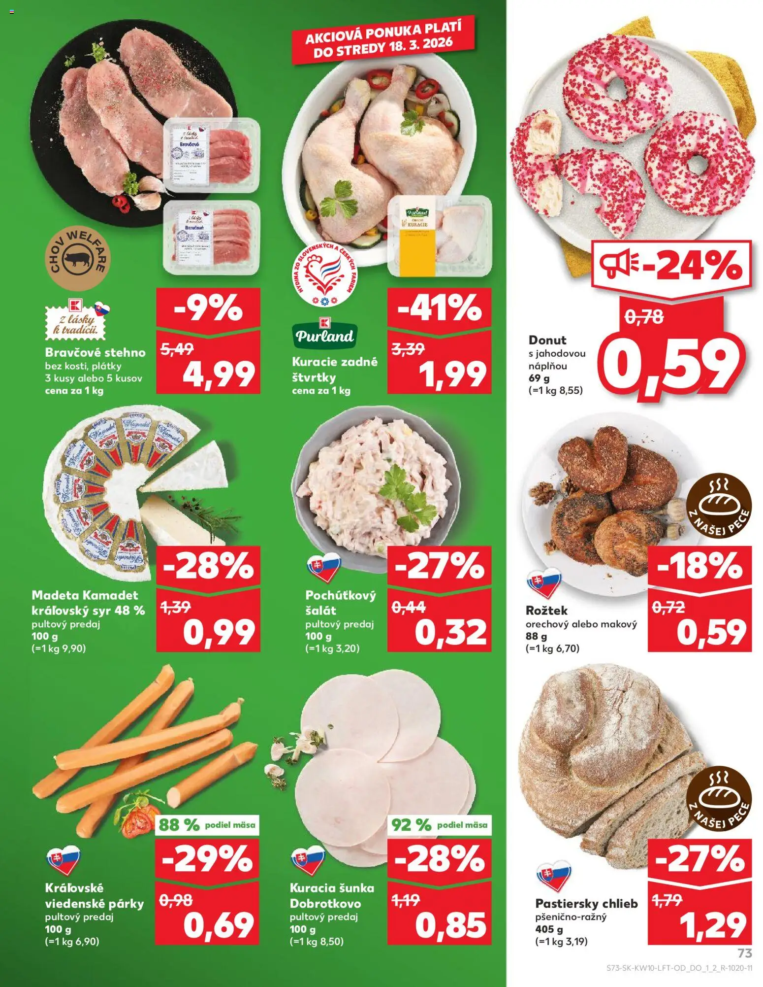 Kaufland SK akciós ujság - amely érvényes a következő dátumtól: 2026.03.05. | Oldal: 73