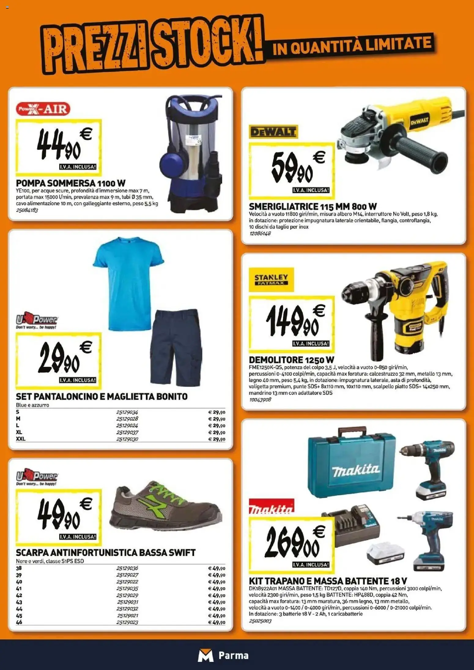 Volantino TECNOMAT del 23.04.2026 | Pagina: 19 | Prodotti: Maglietta, Cavo, Adattatore, Smerigliatrice