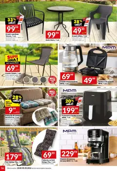 Pogląd oferty "Twój Market gazetka" - ważna od 28.04.2026 | Strona: 36 | Produkty: Ekspres ciśnieniowy, Opiekacz do kanapek, Krzesło, Frytkownica beztłuszczowa