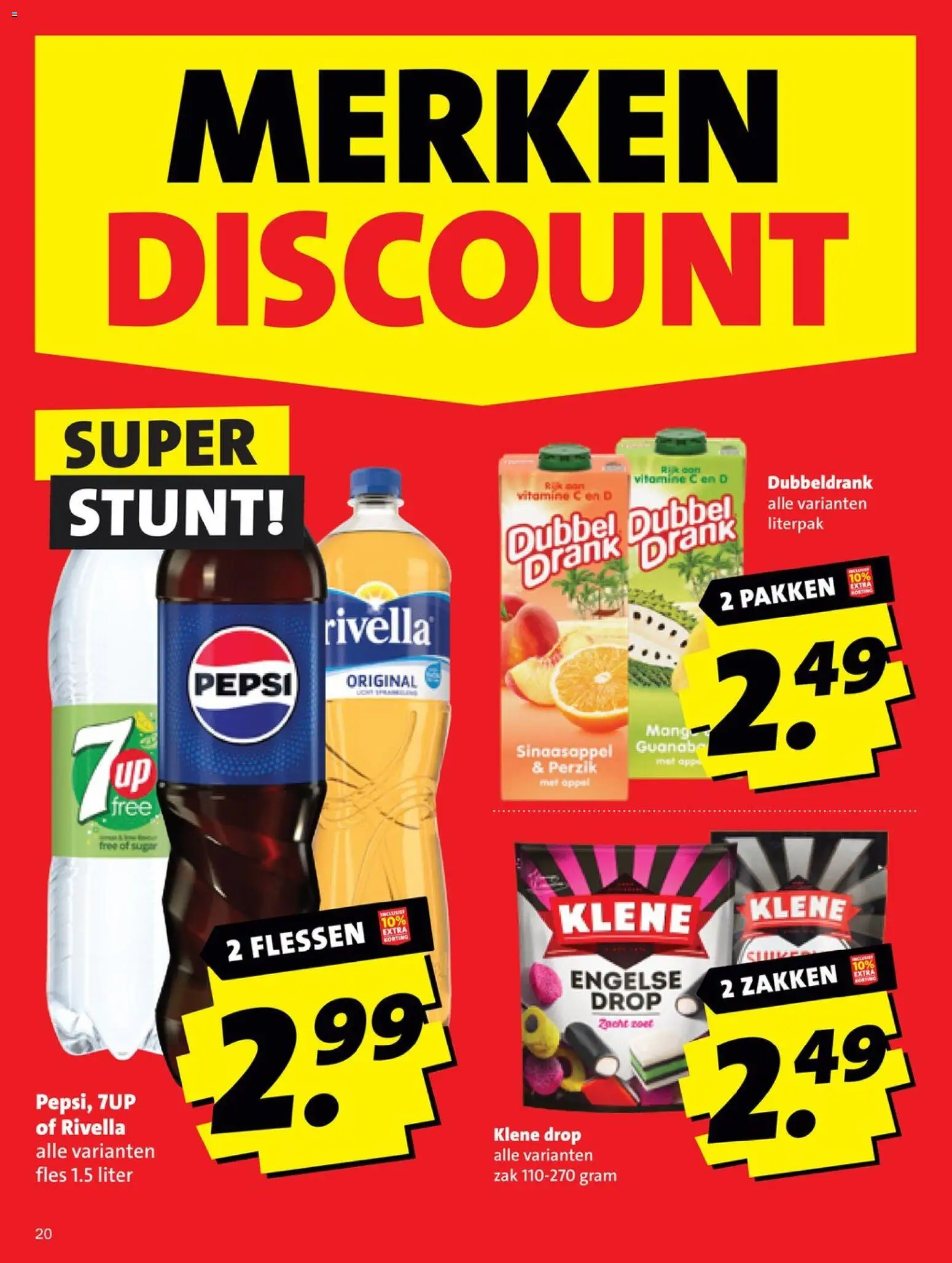 {H1} | Pagina: 20 | Producten: Fles, Pepsi, Zak, Vitamine C