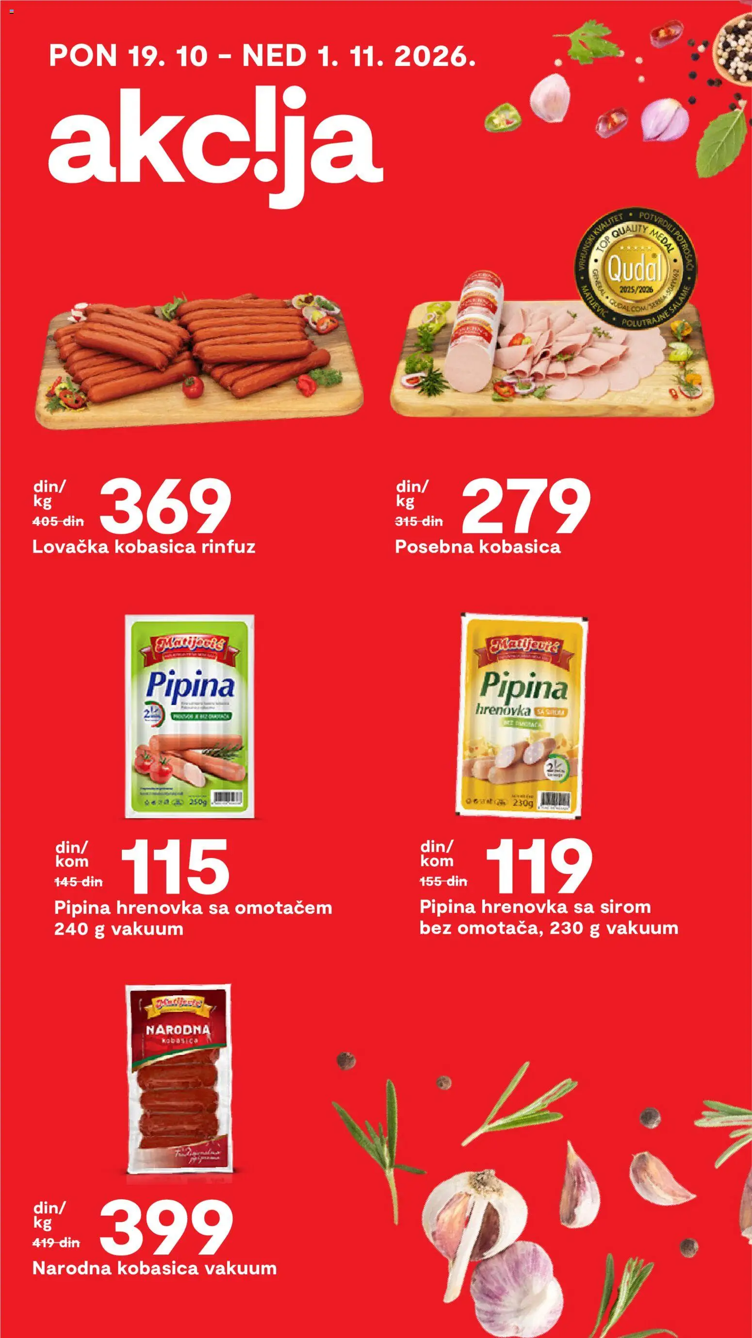 Matijevic katalog - važi od 27.10.2026 | Strana: 15 | Proizvode: Kobasica