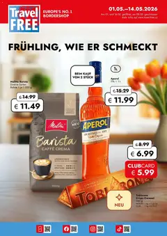 Travel Free Aktionsangebote ab 01.05.2026 gültig