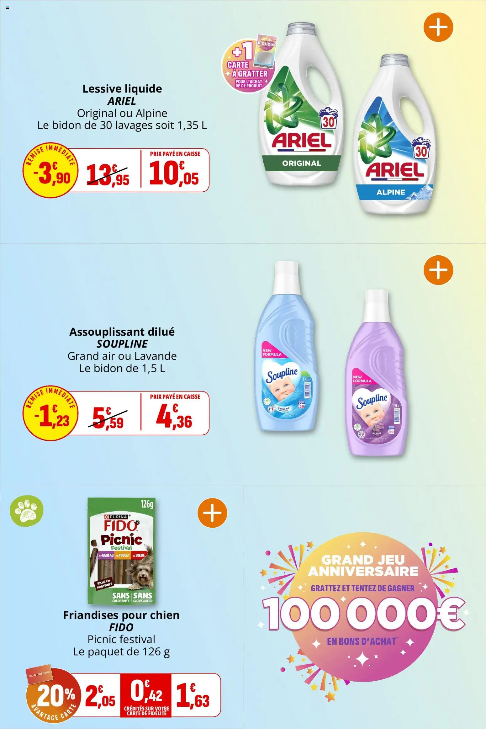 {H1} | Page: 26 | Produits: Ariel, Lavande, Lessive Liquide, Lessive