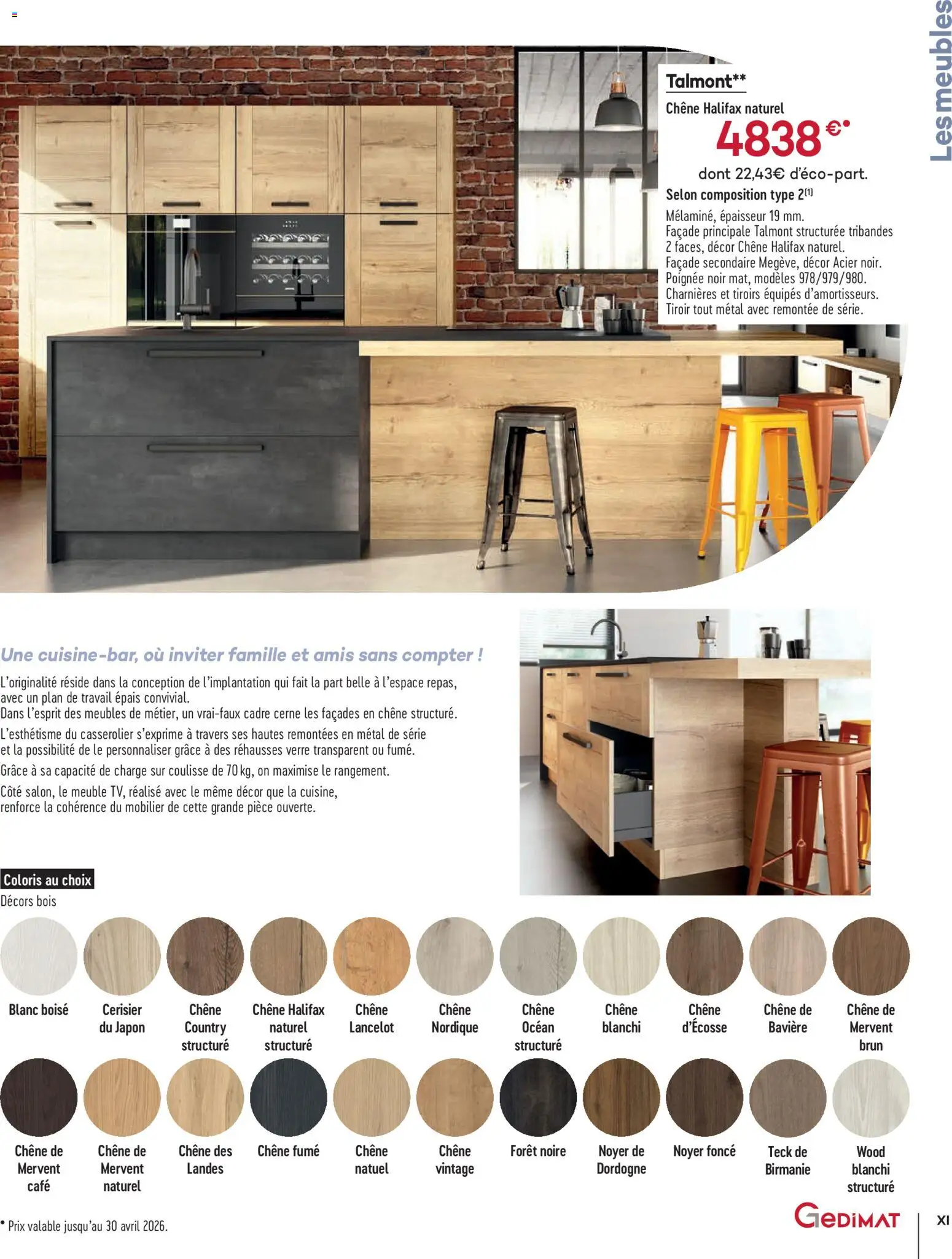 {H1} | Page: 11 | Produits: Plan de travail, Tiroirs, Café, Cadre