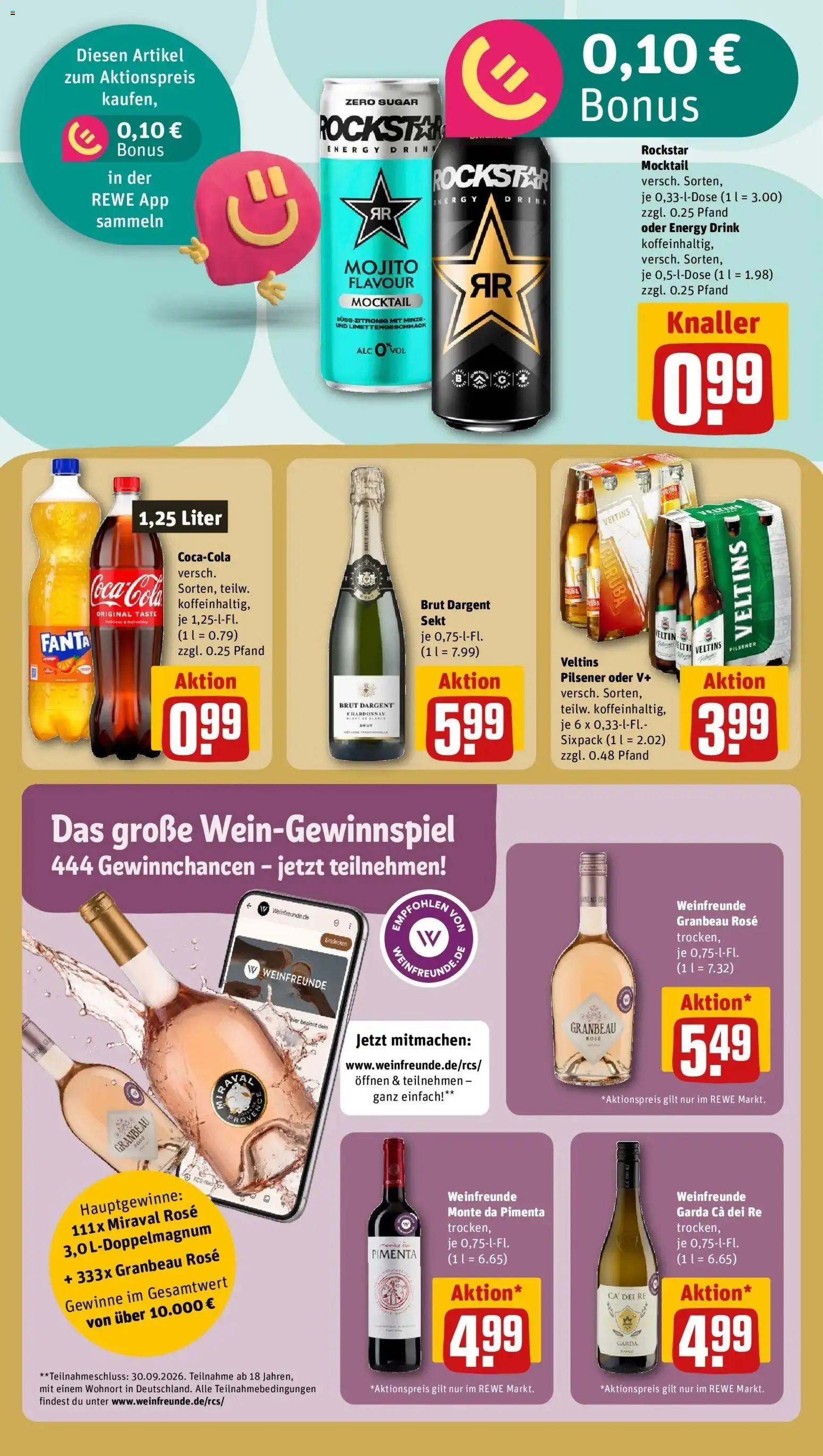 Rewe Prospekt Berlin / Prenzlauer Berg – gültig ab 06.07.2026 | Seite: 9 | Produkte: Fanta, Rockstar, Brut dargent, Veltins