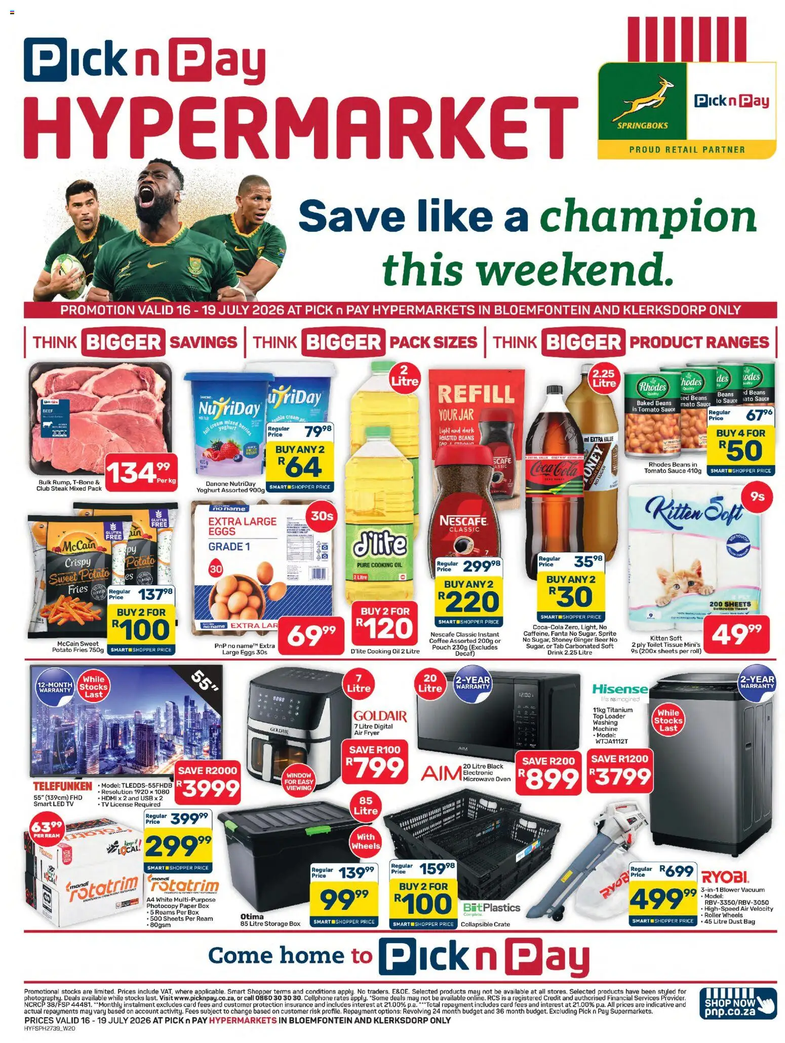 New Pick n Pay catalogue – valid from 16/07/2026 | Page: 1 | Products: Fryer, Stoney, Paper, Sauce