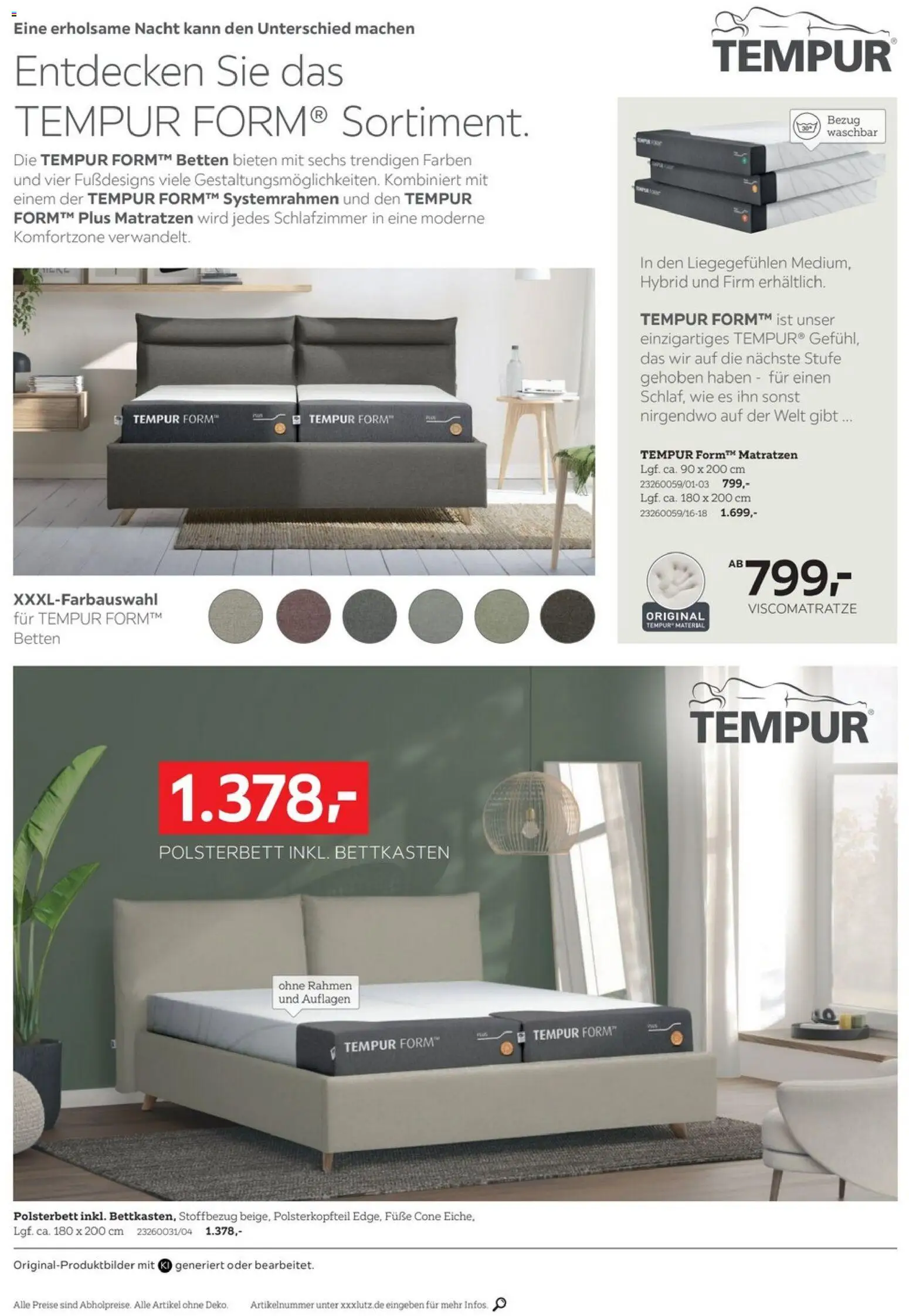 XXXLutz Tempur Spezial – gültig ab 19.09.2026 | Seite: 4 | Produkte: Polsterbett