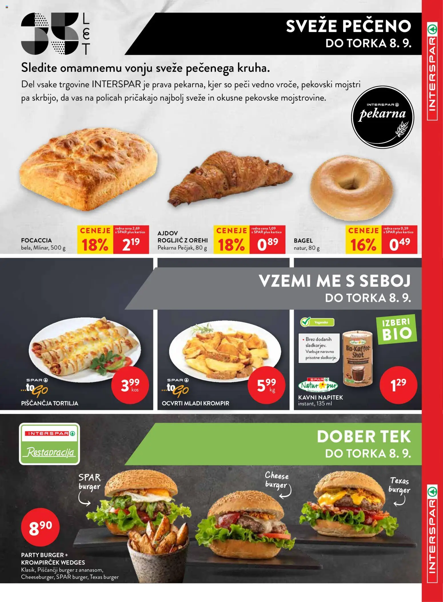 Novi Spar katalog ponudbe – veljaven od 02.09.2026 | Stran: 8 | Izdelki: Pekarna, Krompir
