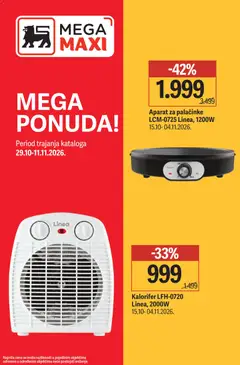 Mega Maxi katalog - pregled Mega Maxi kataloga - važi od 29.10.2026