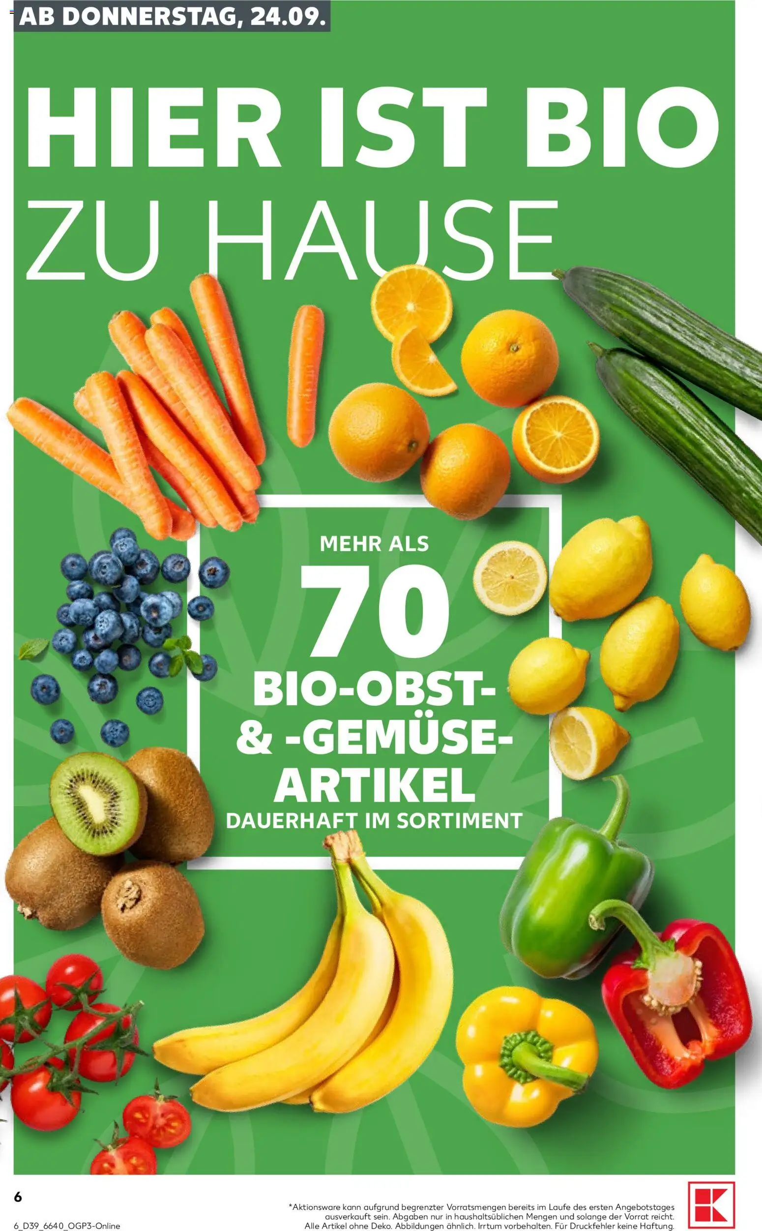 Kaufland Prospekt – gültig ab 24.09.2026 | Seite: 6 | Produkte: Gemüse