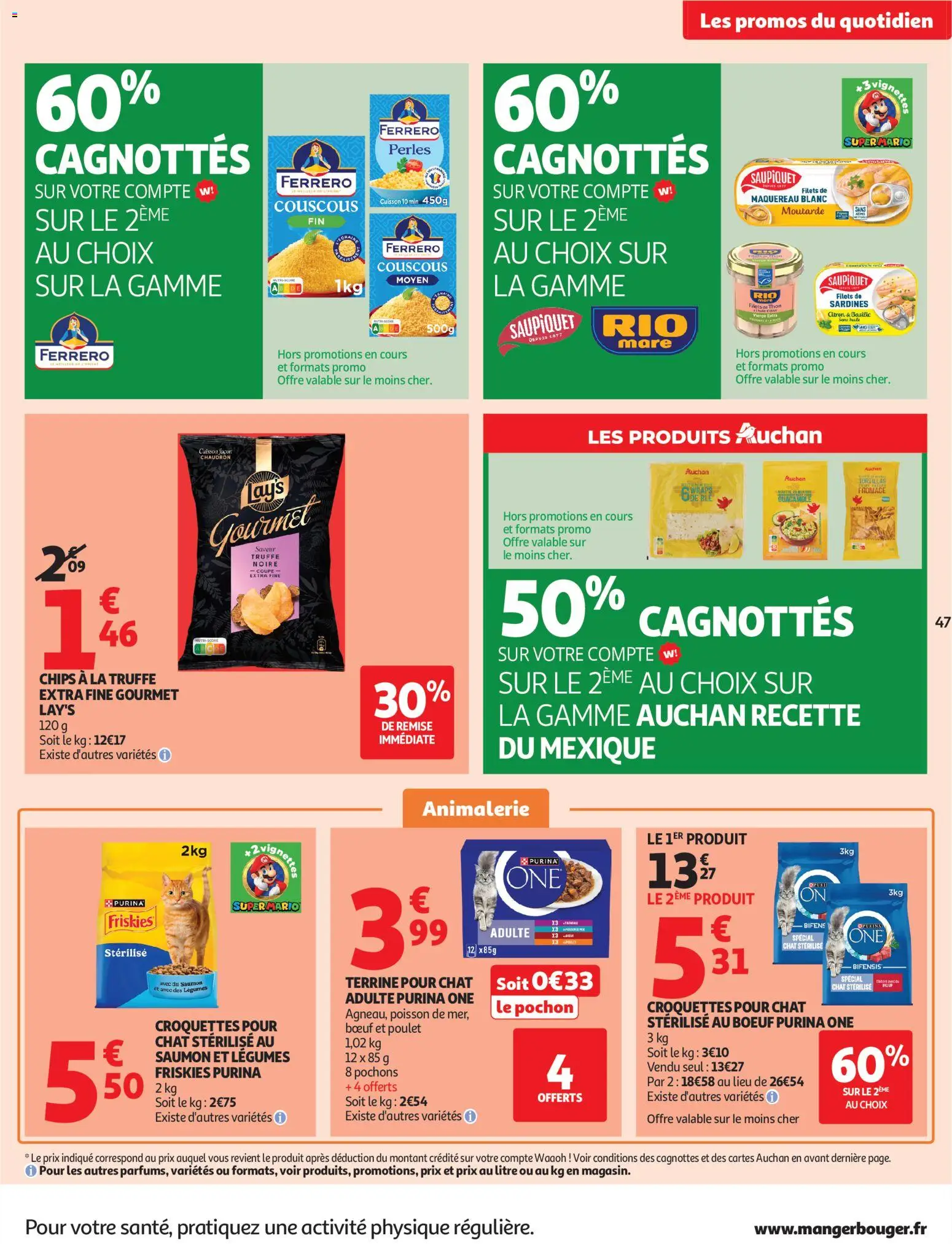 {H1} | Pagina: 47 | Producten: Chips, Guacamole, La, Sardines