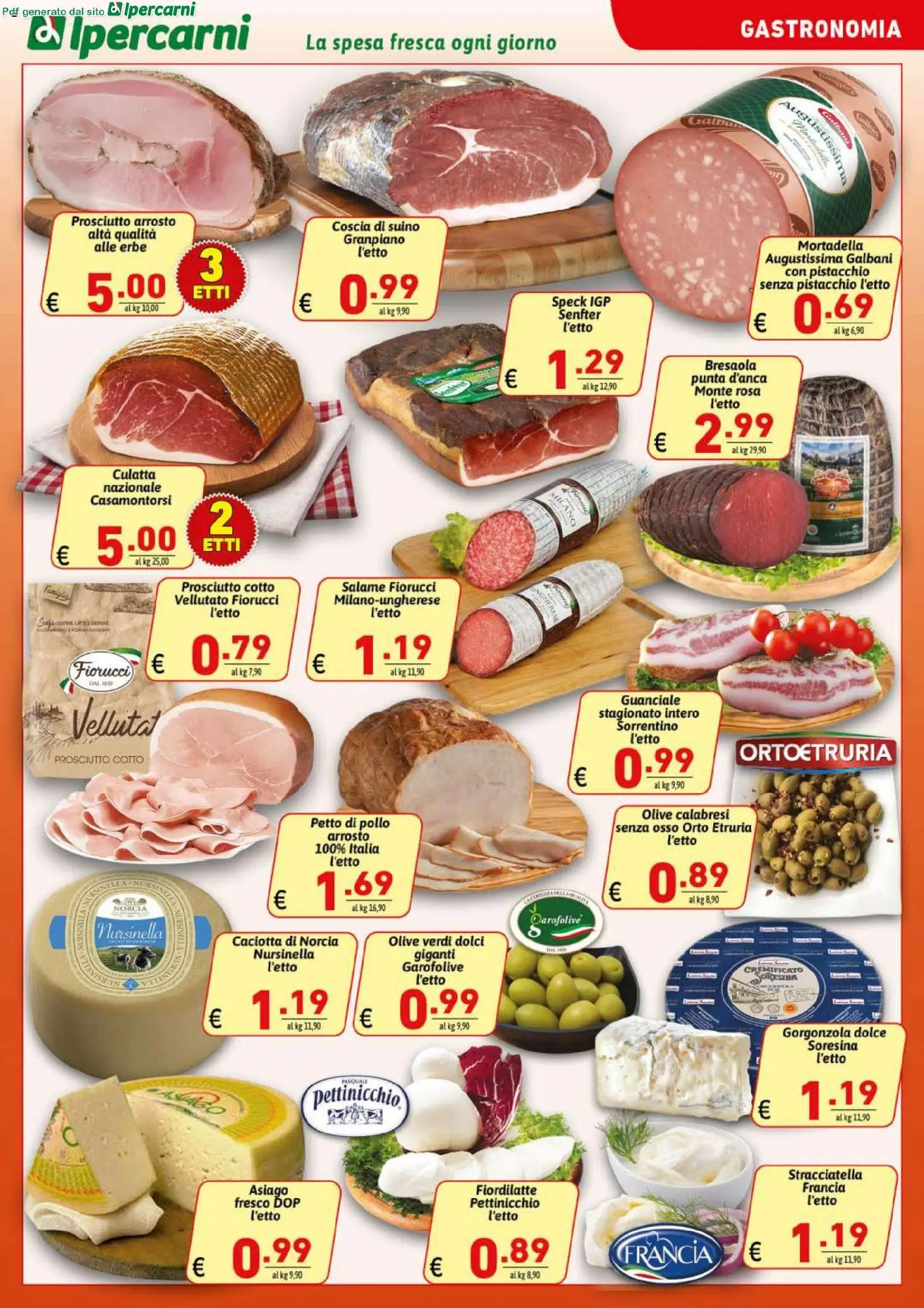 Volantino Ipercarni del 22/07/2026 | Pagina: 7 | Prodotti: Prosciutto Cotto, Bresaola, Suino, Olive