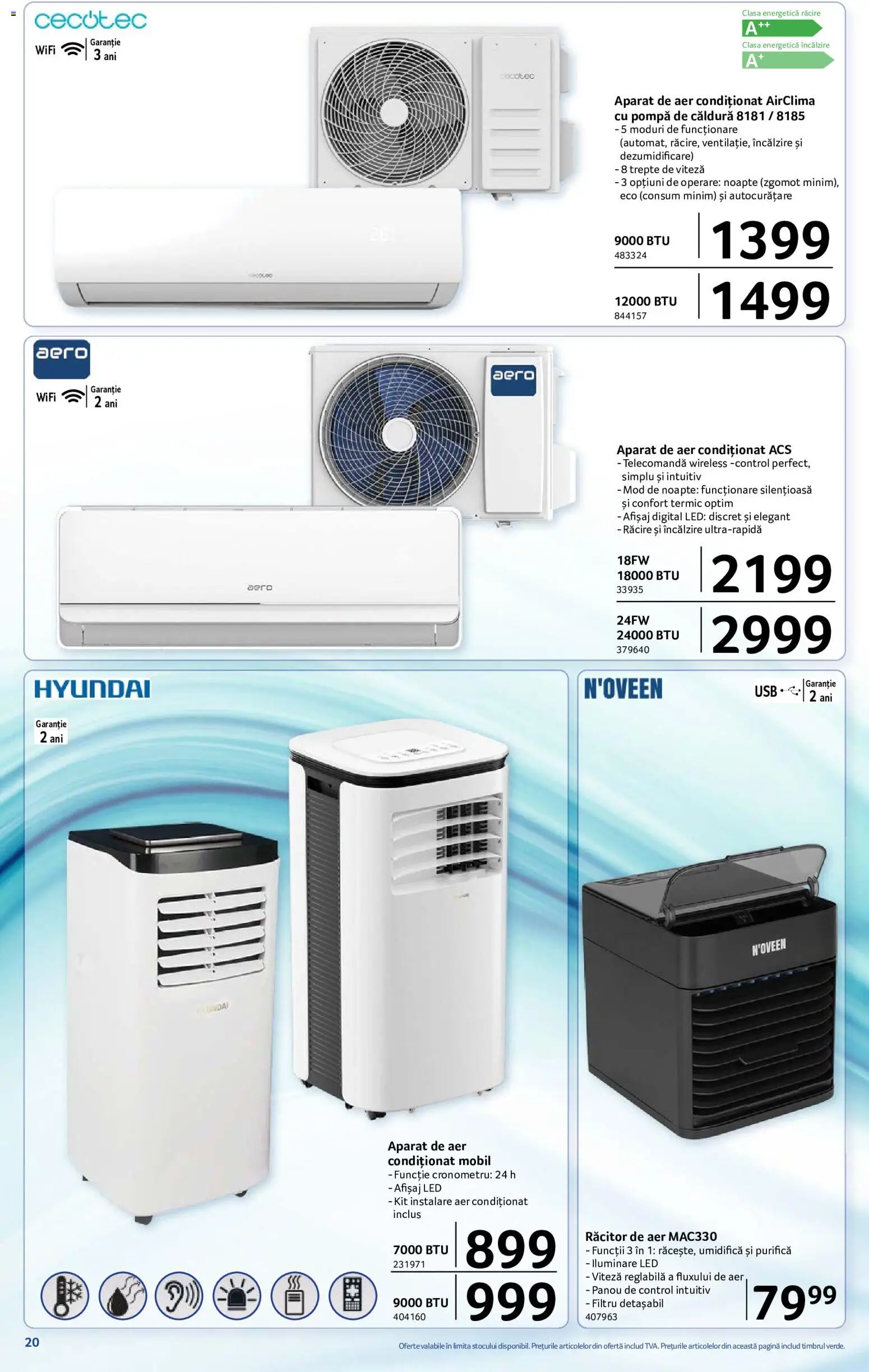 Noul catalog Selgros – valabil de la 24.07.2026 | Pagină: 20 | Produse: Usb, Aer Condiționat, Babak, Răcitor de aer