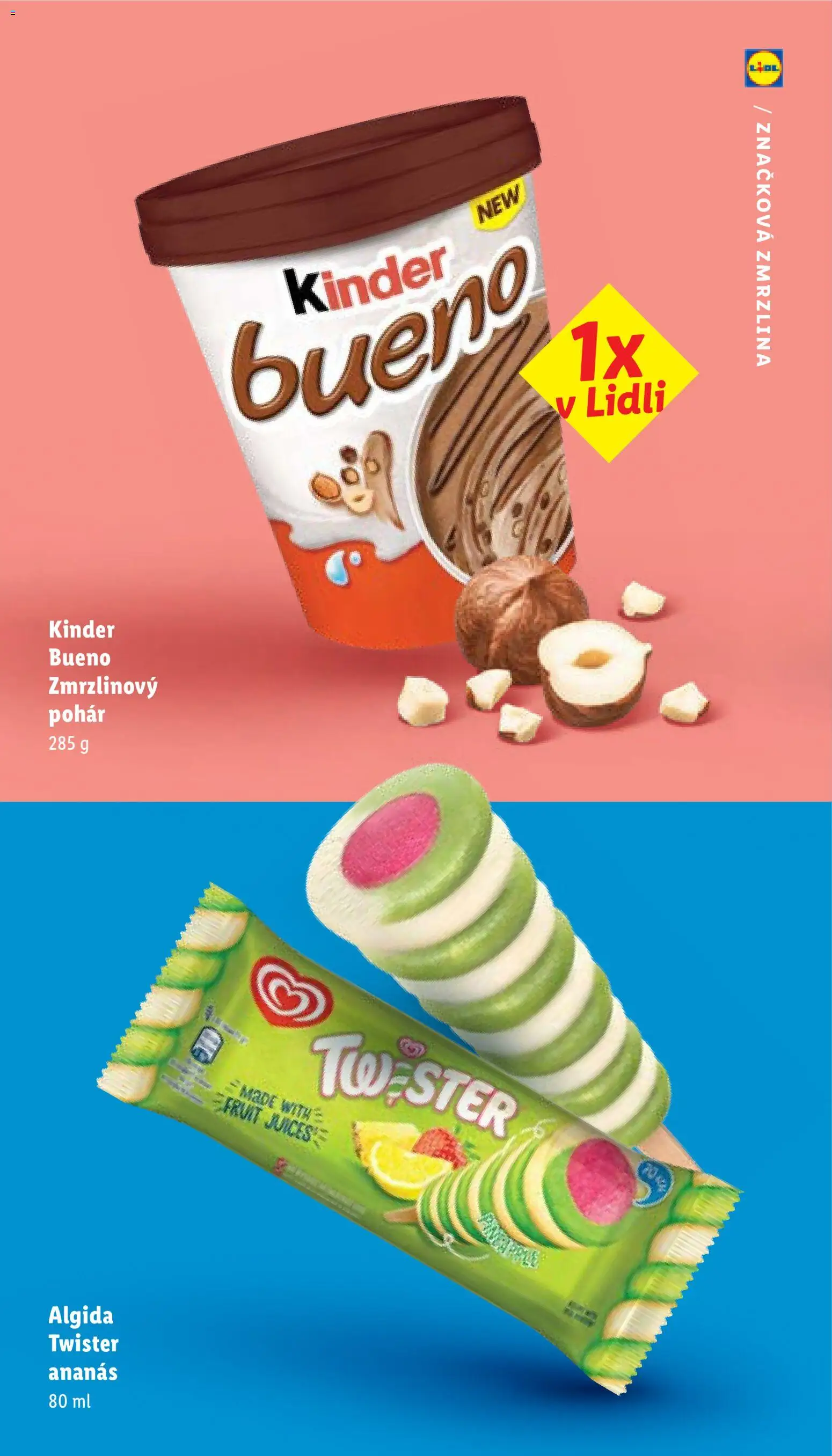 Nové Lidl akcie – leták je platný od 05.05.2026 | Strana: 36 | Produkty: Kinder, Kinder Bueno, Zmrzlina, Ananás