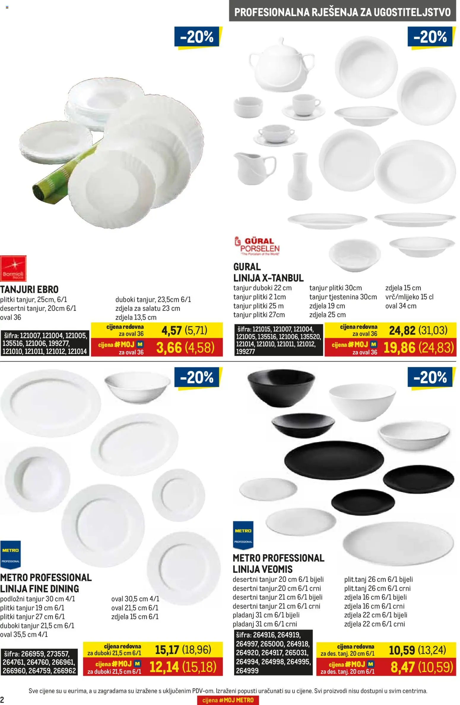 Metro katalog | vrijedi od 01.07.2026 | Stranica: 2 | Proizvodi: Tjestenina, Tanjuri, Zdjela, Pladanj