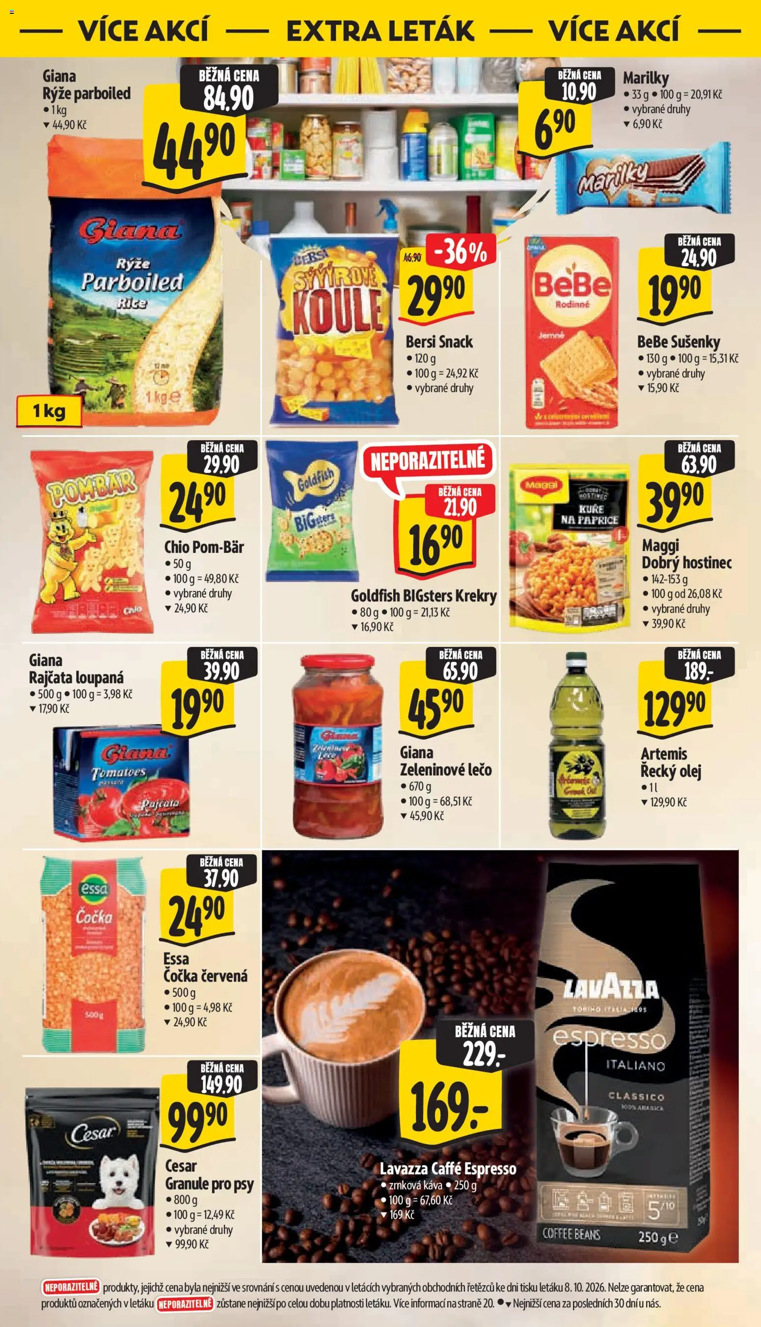 Albert leták - Supermarket od 14.10.2026 | Strana: 43 | Produkty: Maggi, Rajčata, Krekry, Lečo