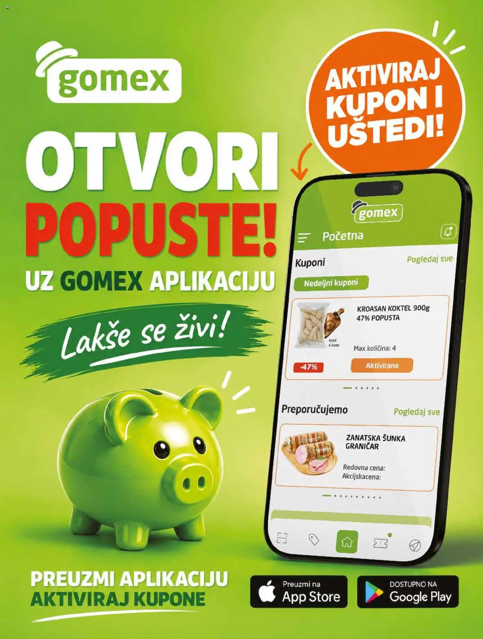 Gomex katalog - važi od 30.09.2026 | Strana: 19 | Proizvode: Kroasan, Šunka